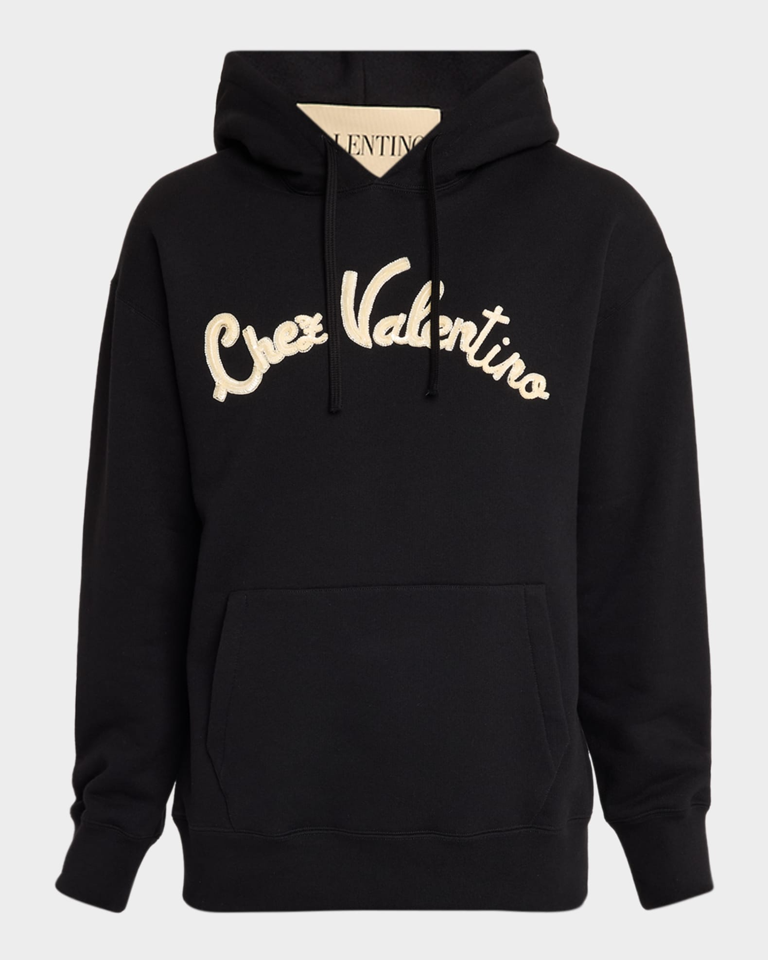 ヴァレンティノ ロゴ フーディー Valentino Garavani Men's Jersey Sequin Logo Cotton Hoodie | Neiman