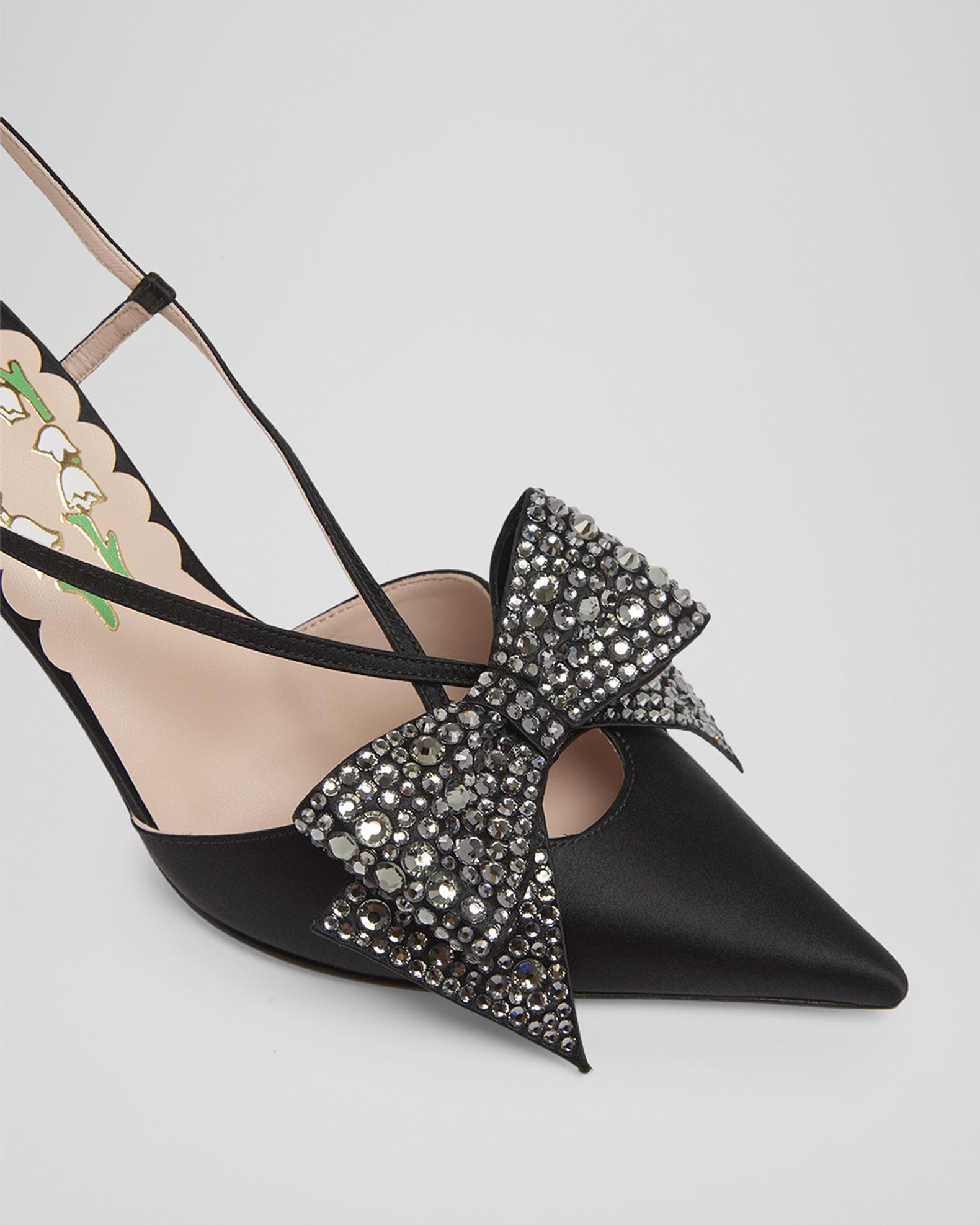 niomi rhinestone embellished satin bow dress pumps thektmiller on LTK