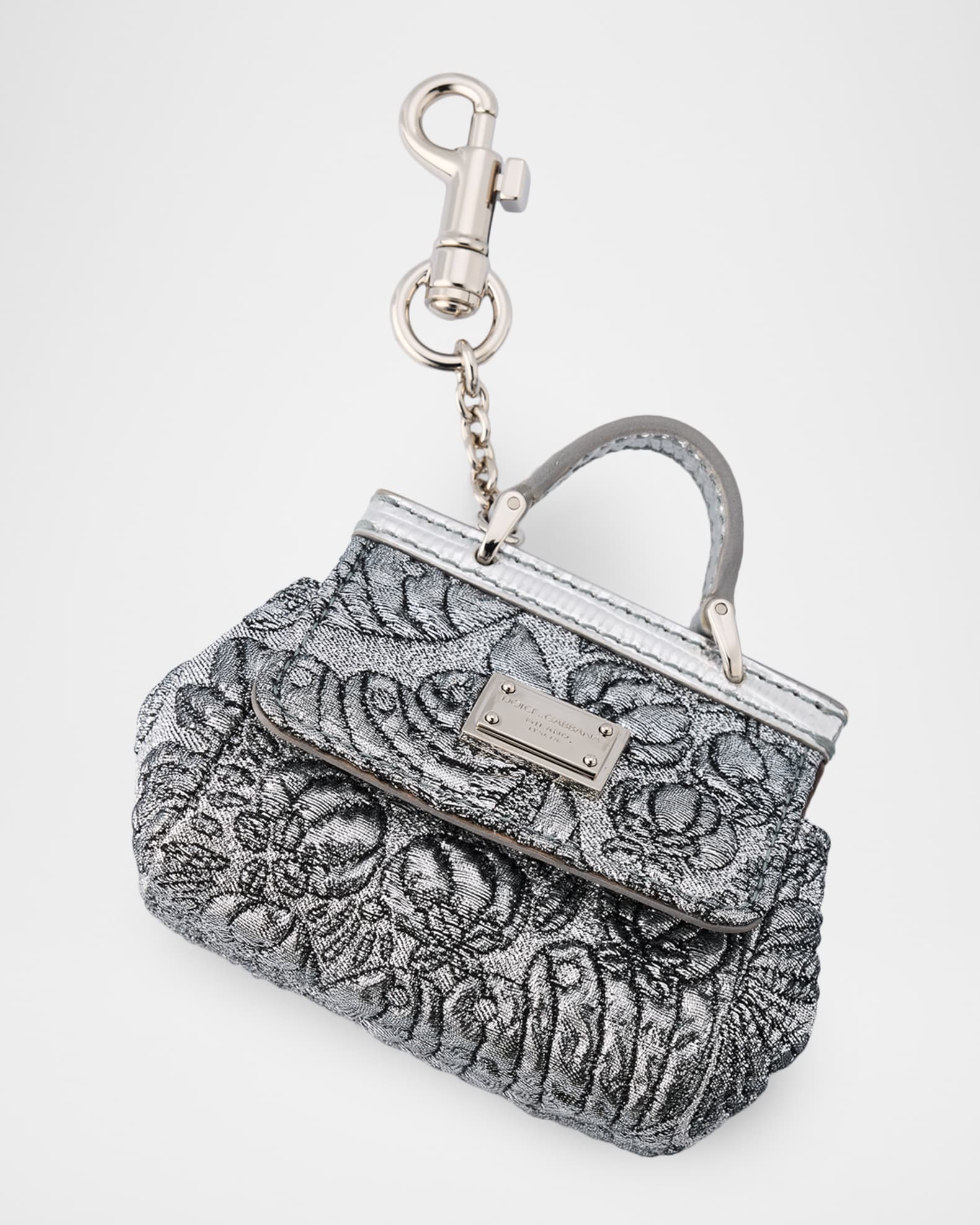 Dolce&Gabbana Brocade AirPods Case Bag Charm | Neiman Marcus