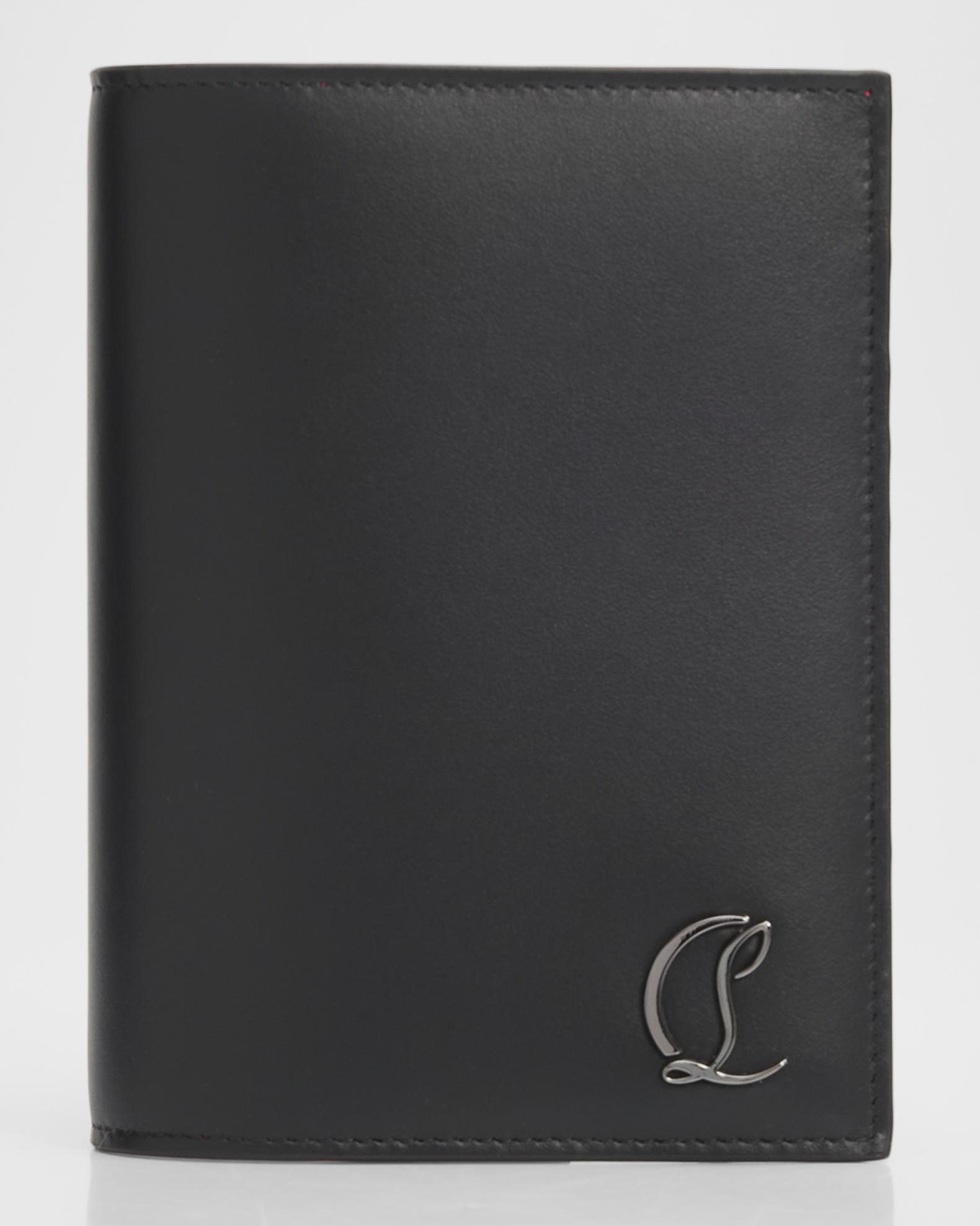 Christian Louboutin Men's Mooncrest Leather Passport Holder