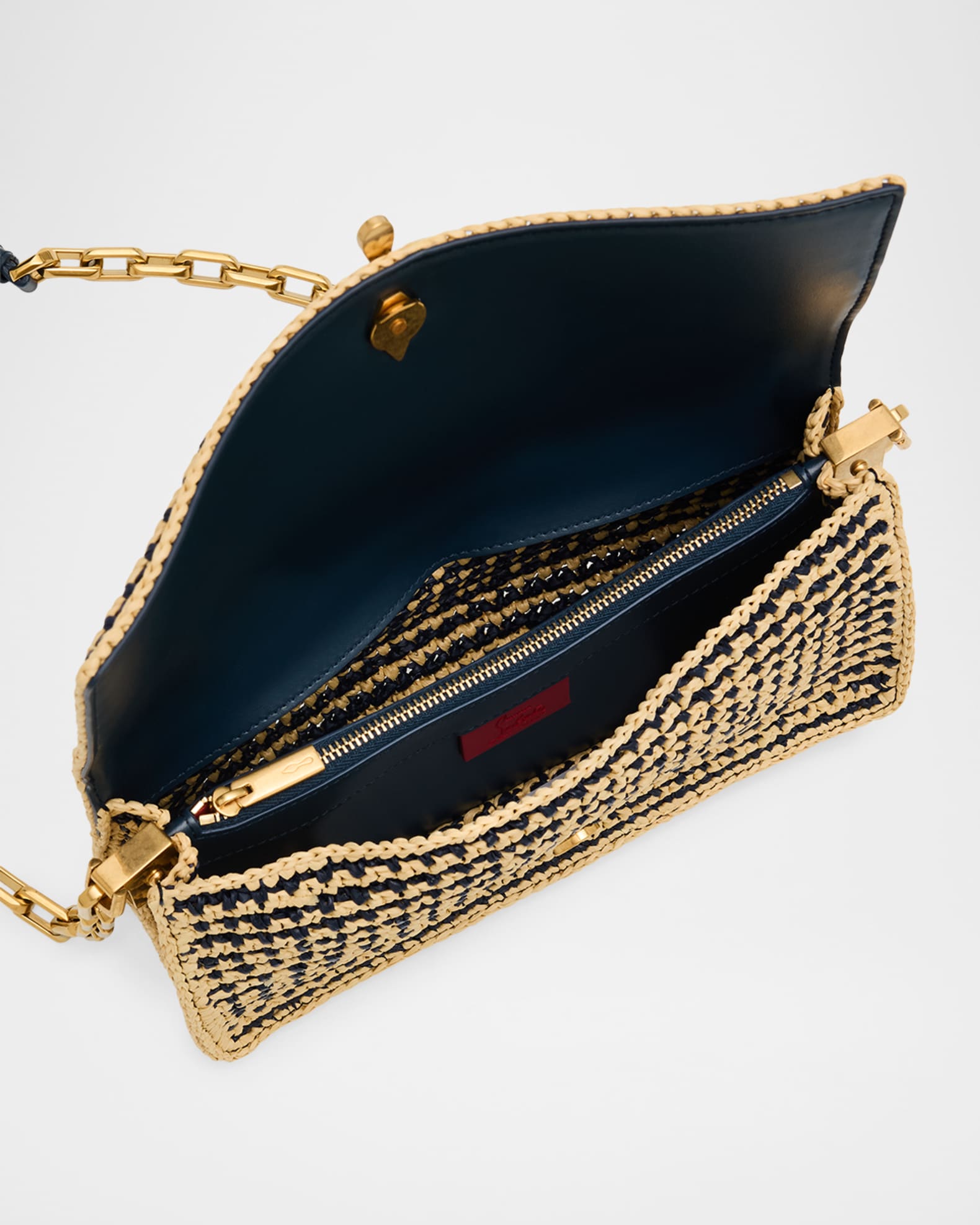 Christian Louboutin Bettina Crossbody Bag in Striped Crochet