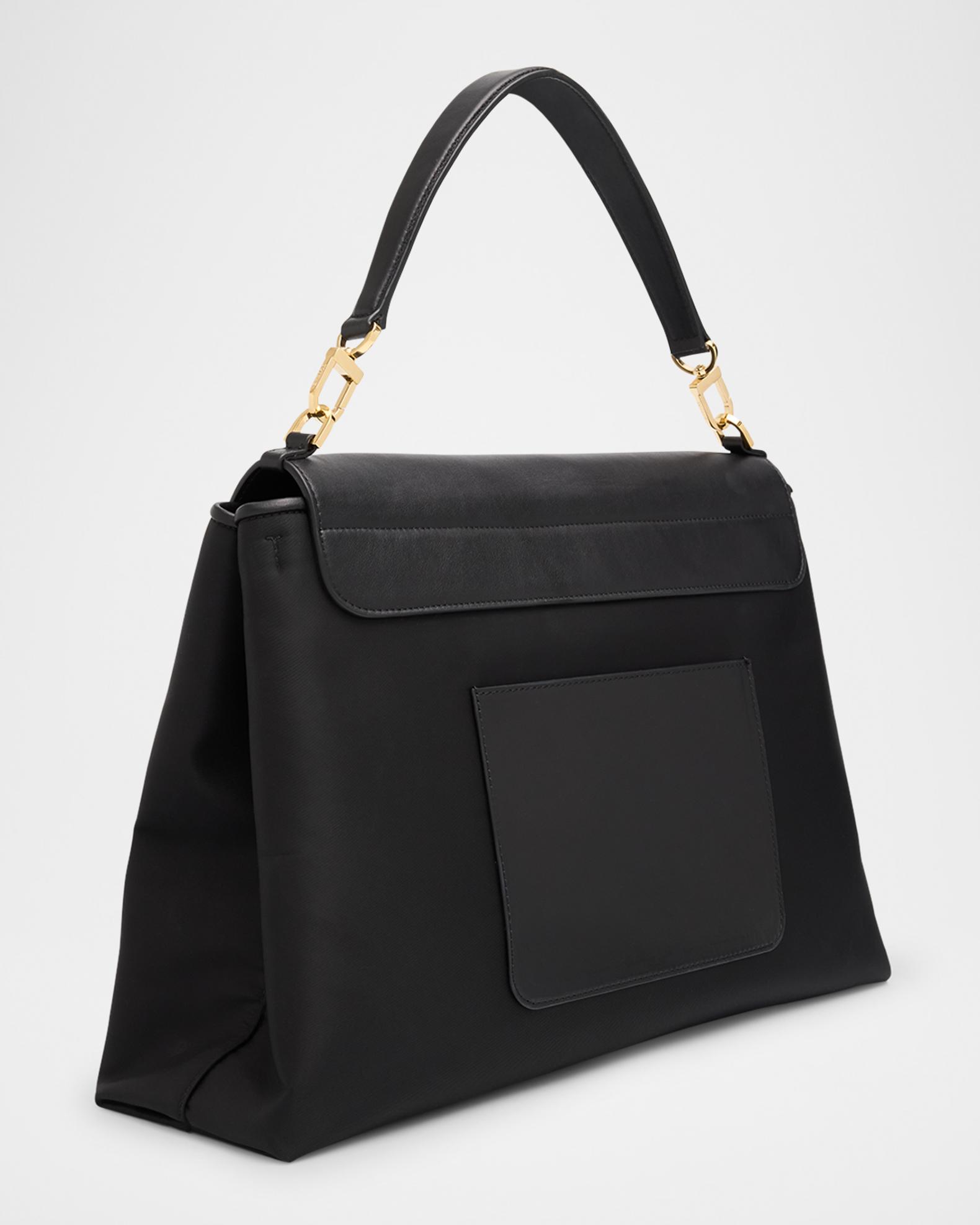 Toteme T-Lock Nylon Satchel Bag | Neiman Marcus