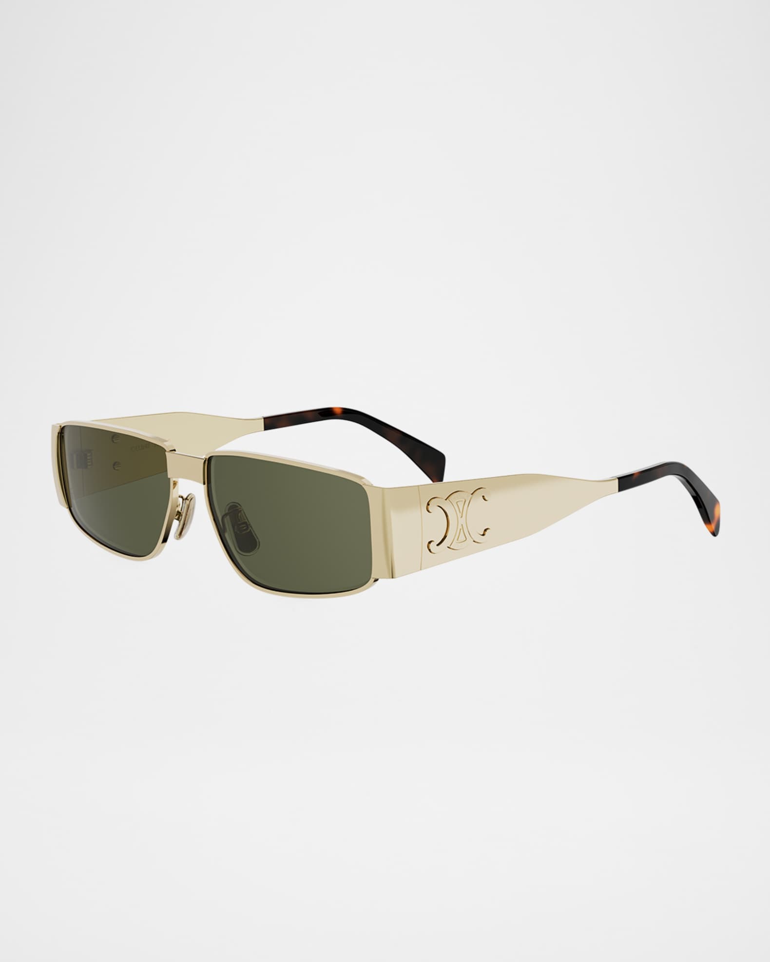 CELINE サングラス Celine Triomphe 59mm Metal Rectangular Sunglasses | Neiman Marcus