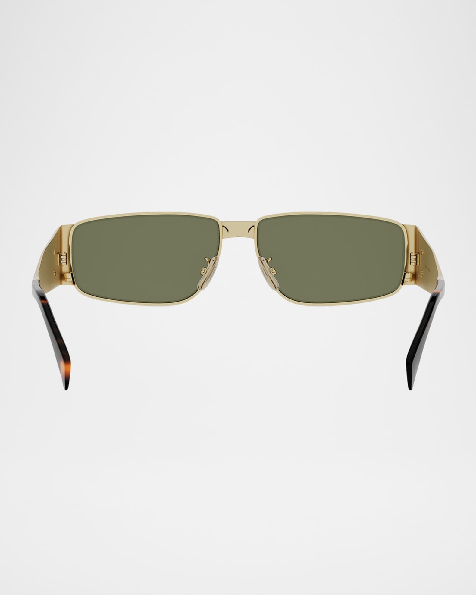 Celine Triomphe 59mm Metal Rectangular Sunglasses | Neiman Marcus