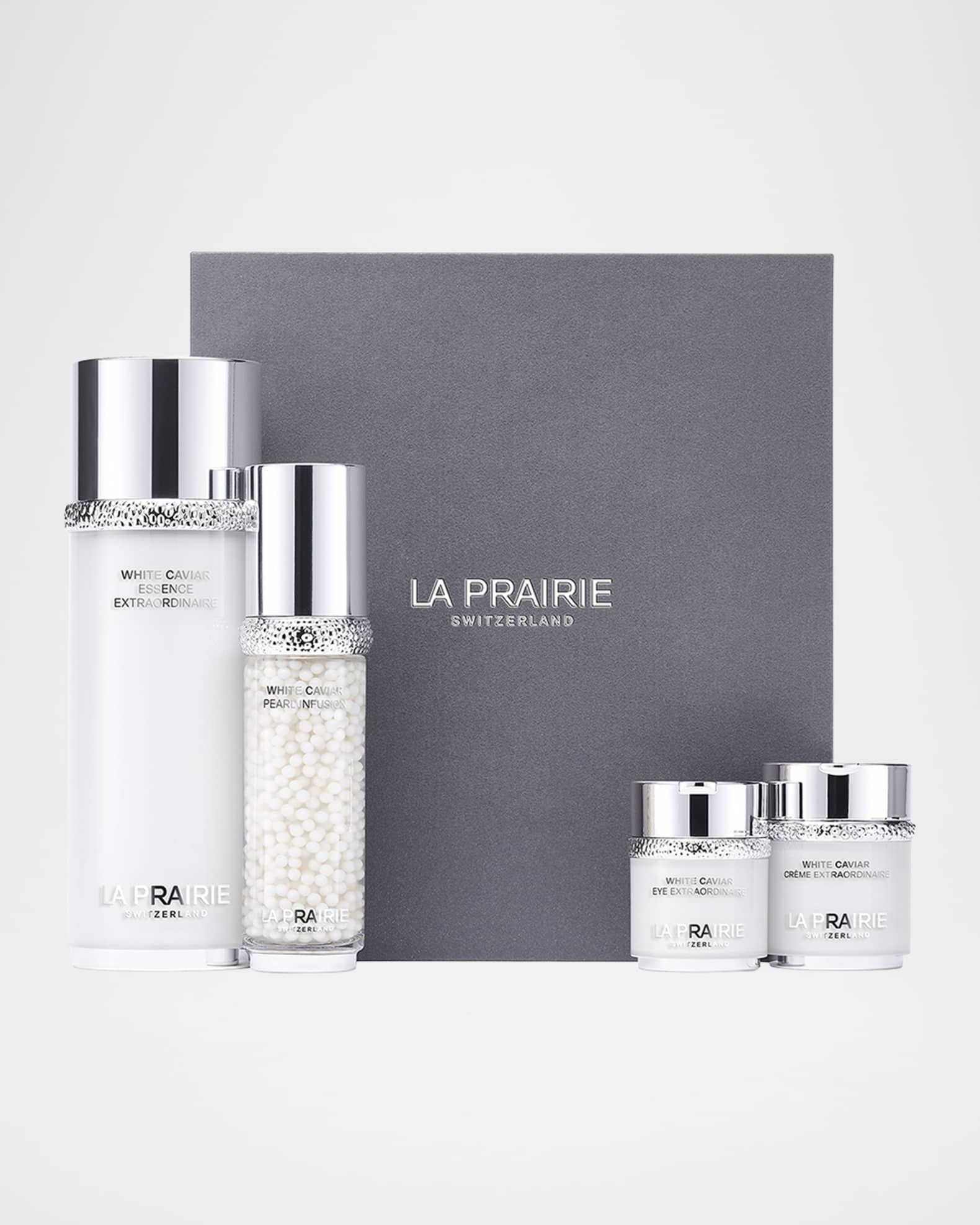 m*e様 LA PRAIRIE スキンケアトライアルセット La Prairie White Caviar Illuminating and Firming Gift Set | Neiman
