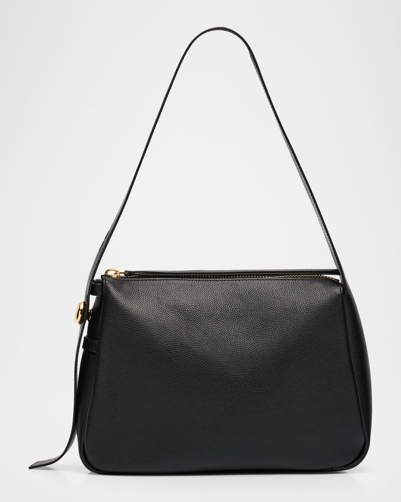 Tory Burch Romy Pebbled Leather Shoulder Bag | Neiman Marcus