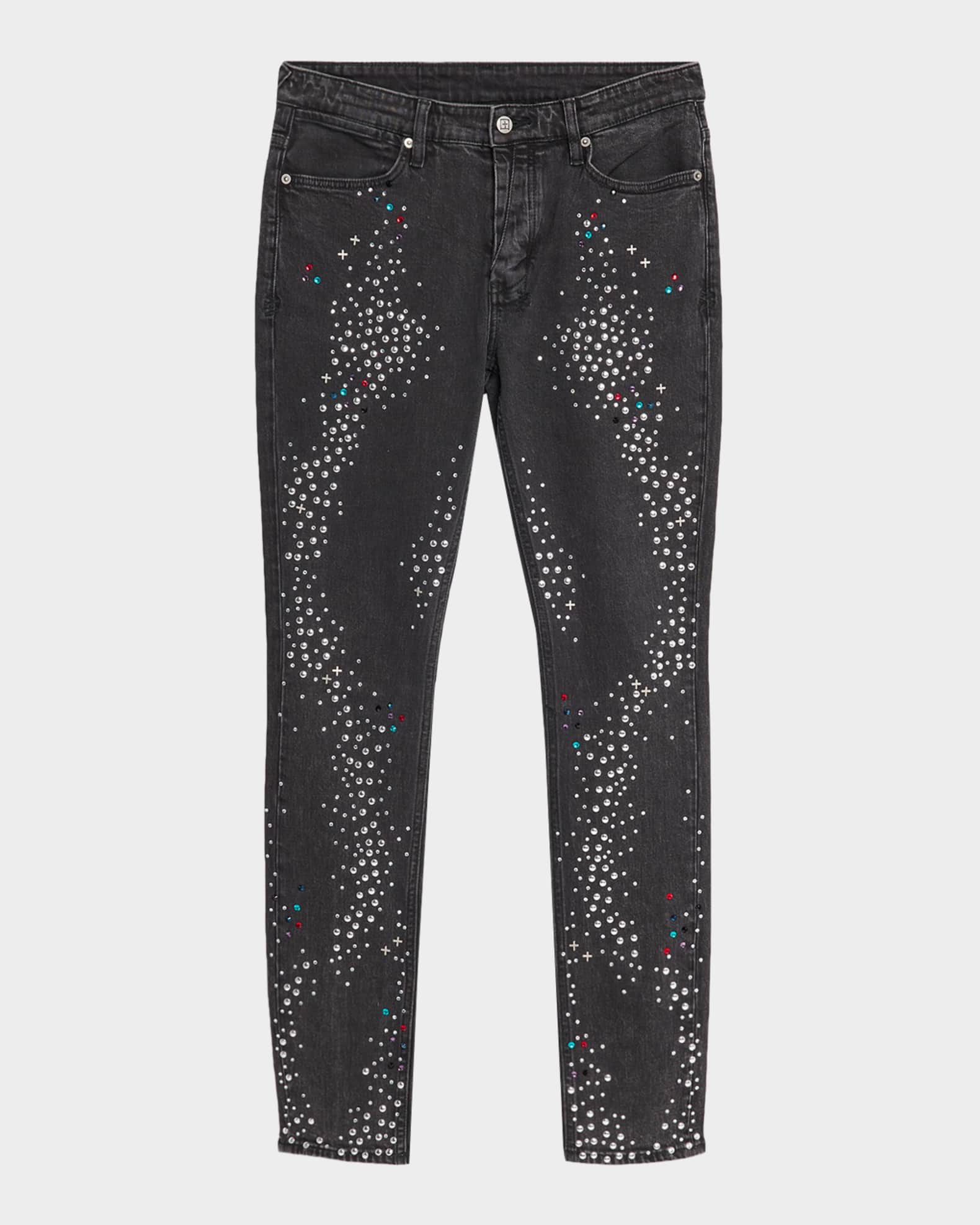 Ksubi Men's Van Winkle Embellished Skinny Jeans | Neiman Marcus