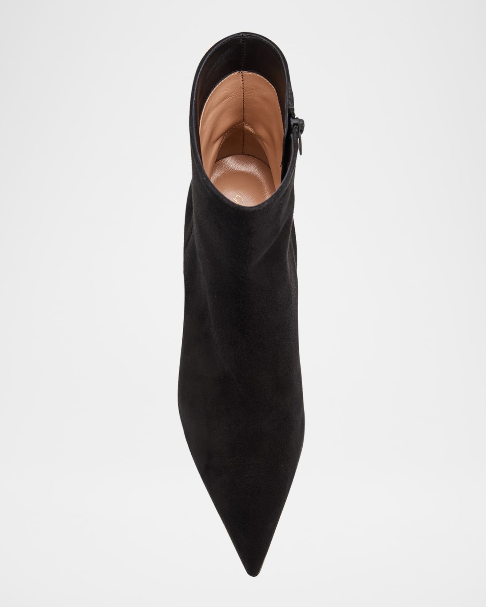 Gianvito Rossi Keinna Suede Zip Ankle Boots | Neiman Marcus