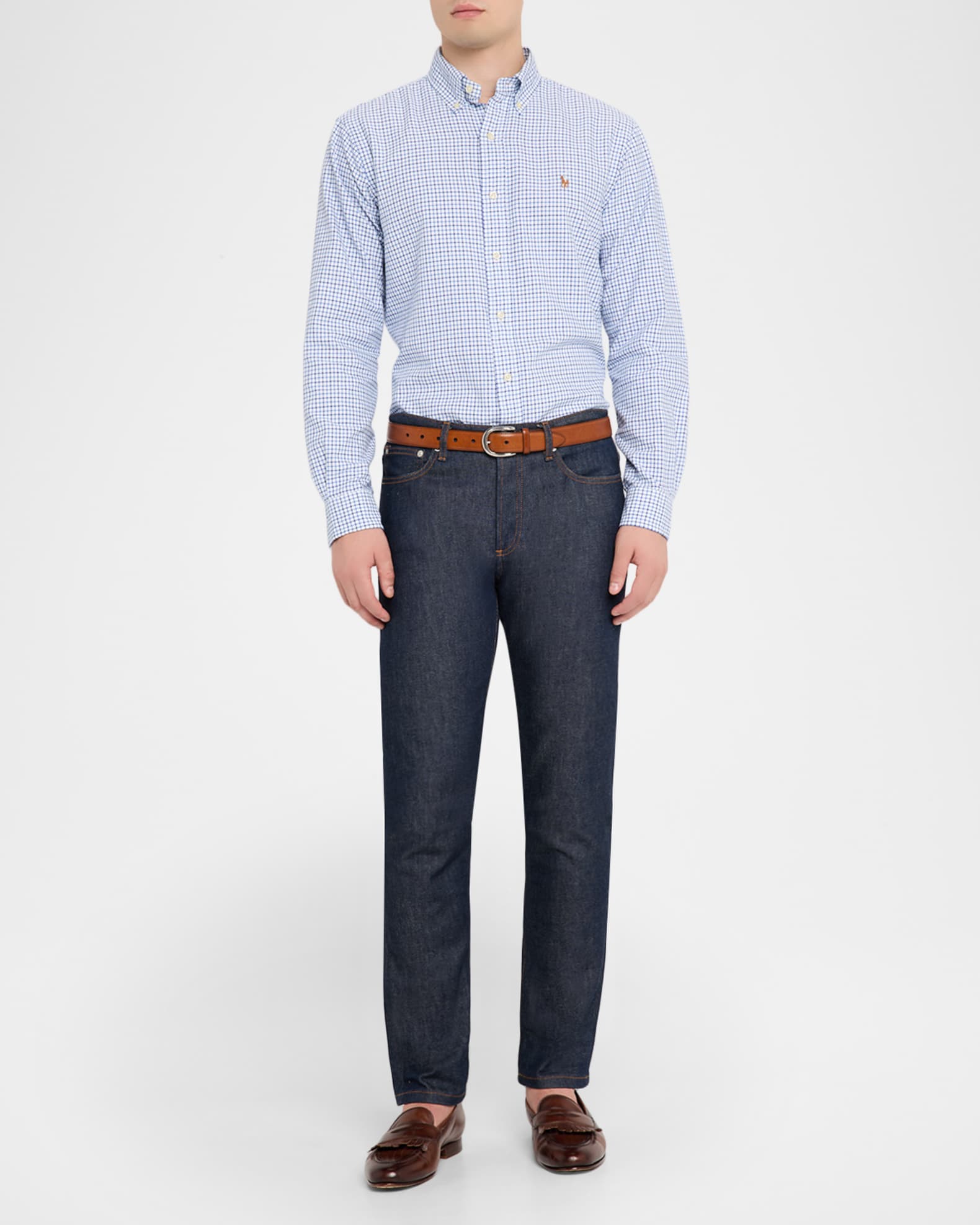 Polo Ralph Lauren Men's Classic-Fit Oxford Check Button-Down Shirt