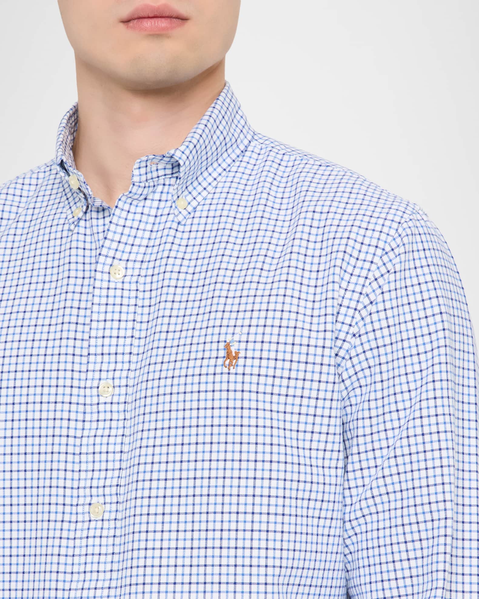 Polo Ralph Lauren Men's Classic-Fit Oxford Check Button-Down Shirt