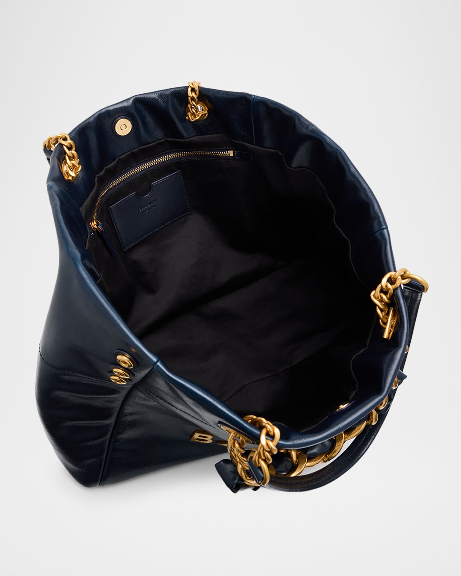 balmain 　leatherbag Balmain Sync Mini Chain Leather Top-Handle Bag | Neiman Marcus