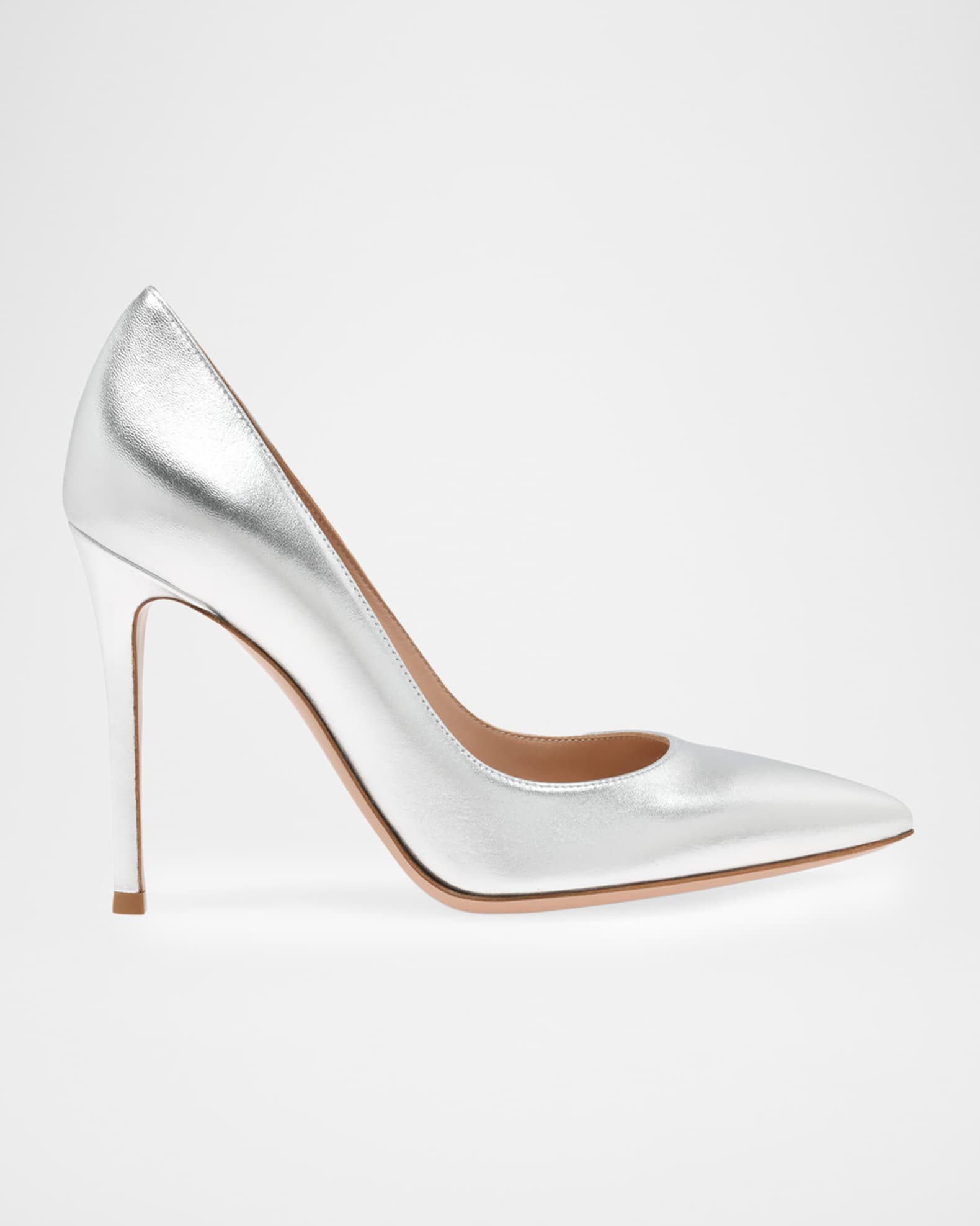 Gianvito Rossiシルバー メリージェーン37 Gianvito Rossiシルバー