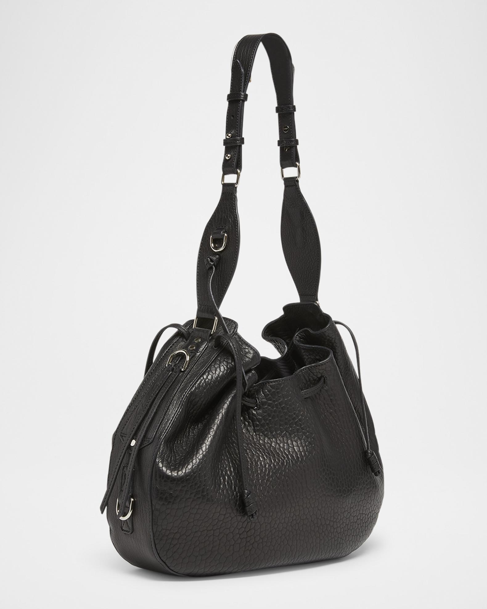 Isabel Marant Bolton Pebble Leather Drawstring Hobo Bag | Neiman 