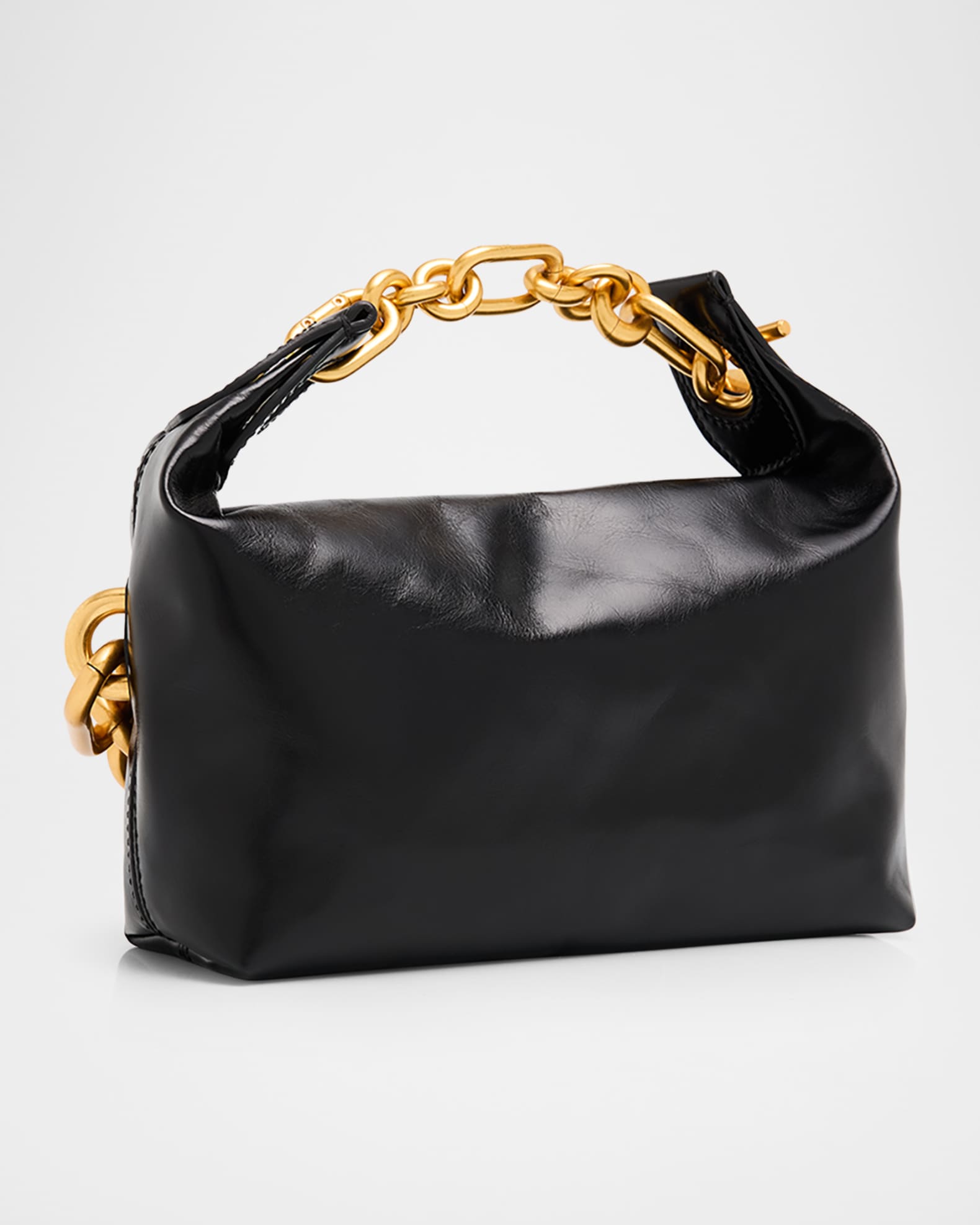 Balmain Sync Mini Chain Leather Top-Handle Bag | Neiman Marcus