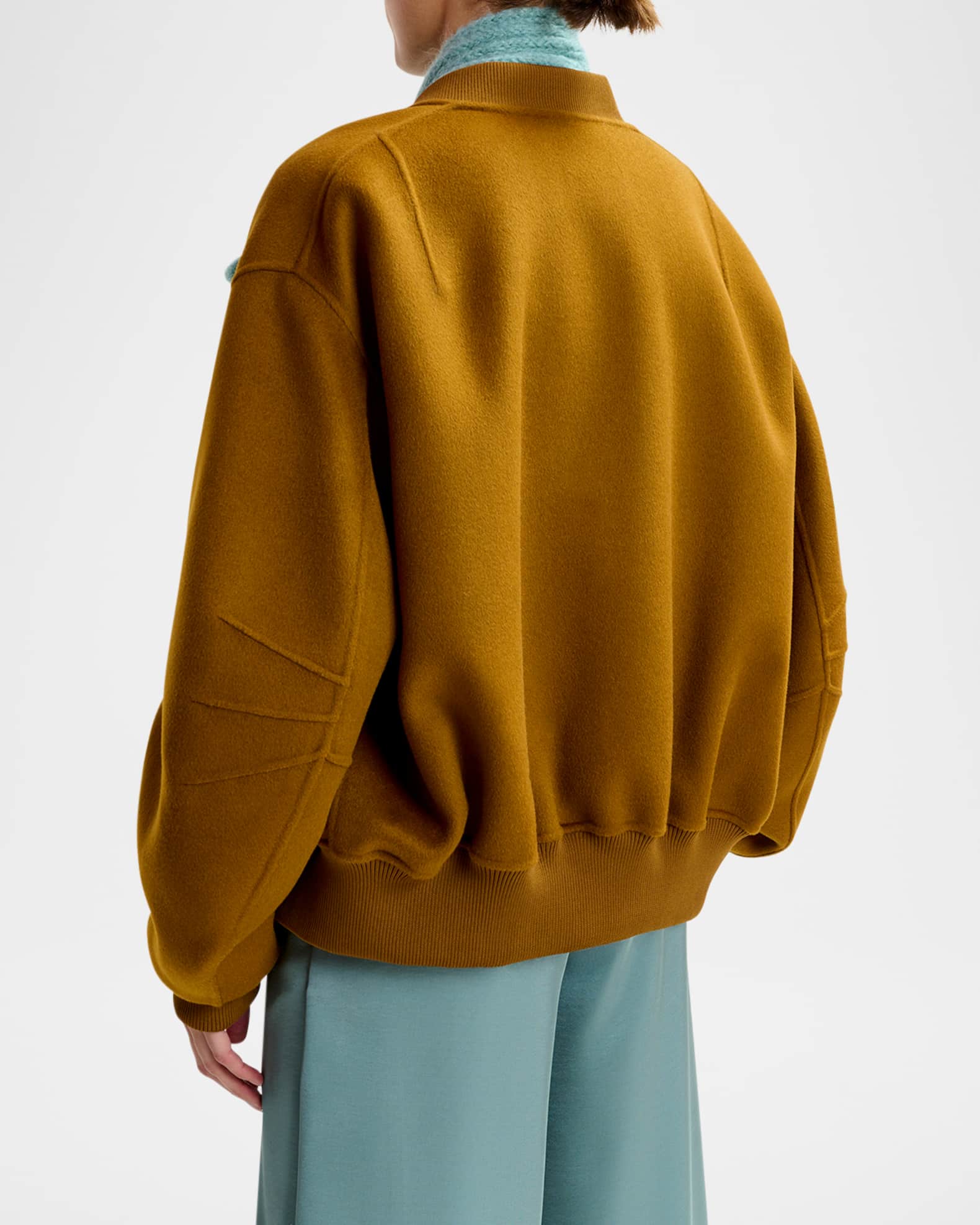 Essentiel Antwerp Isoft Double-Faced Wool Bomber Jacket | Neiman