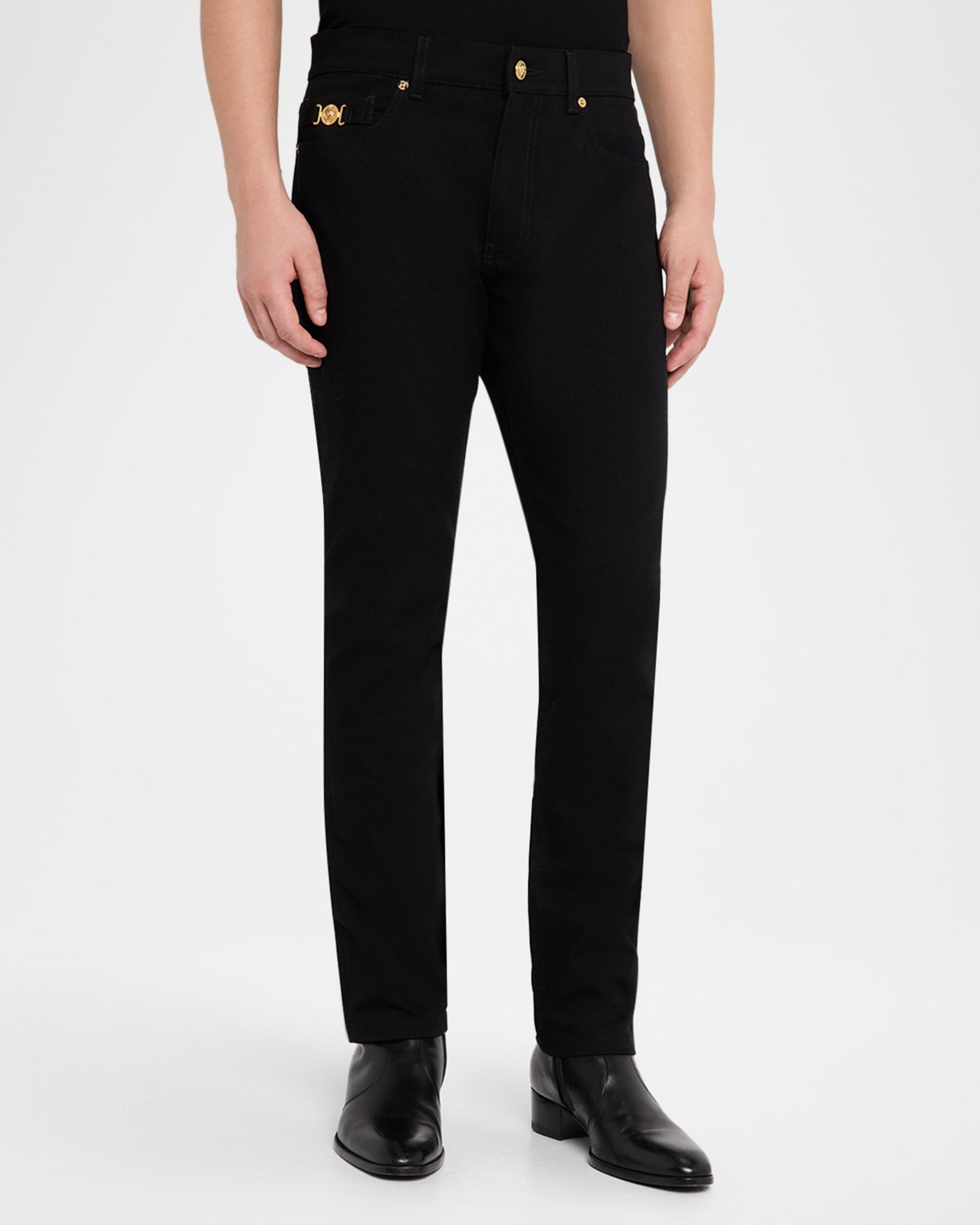 ✨BIGメデューサ✨VERSACE ストレッチ◎ スリム ブラックデニム W30 