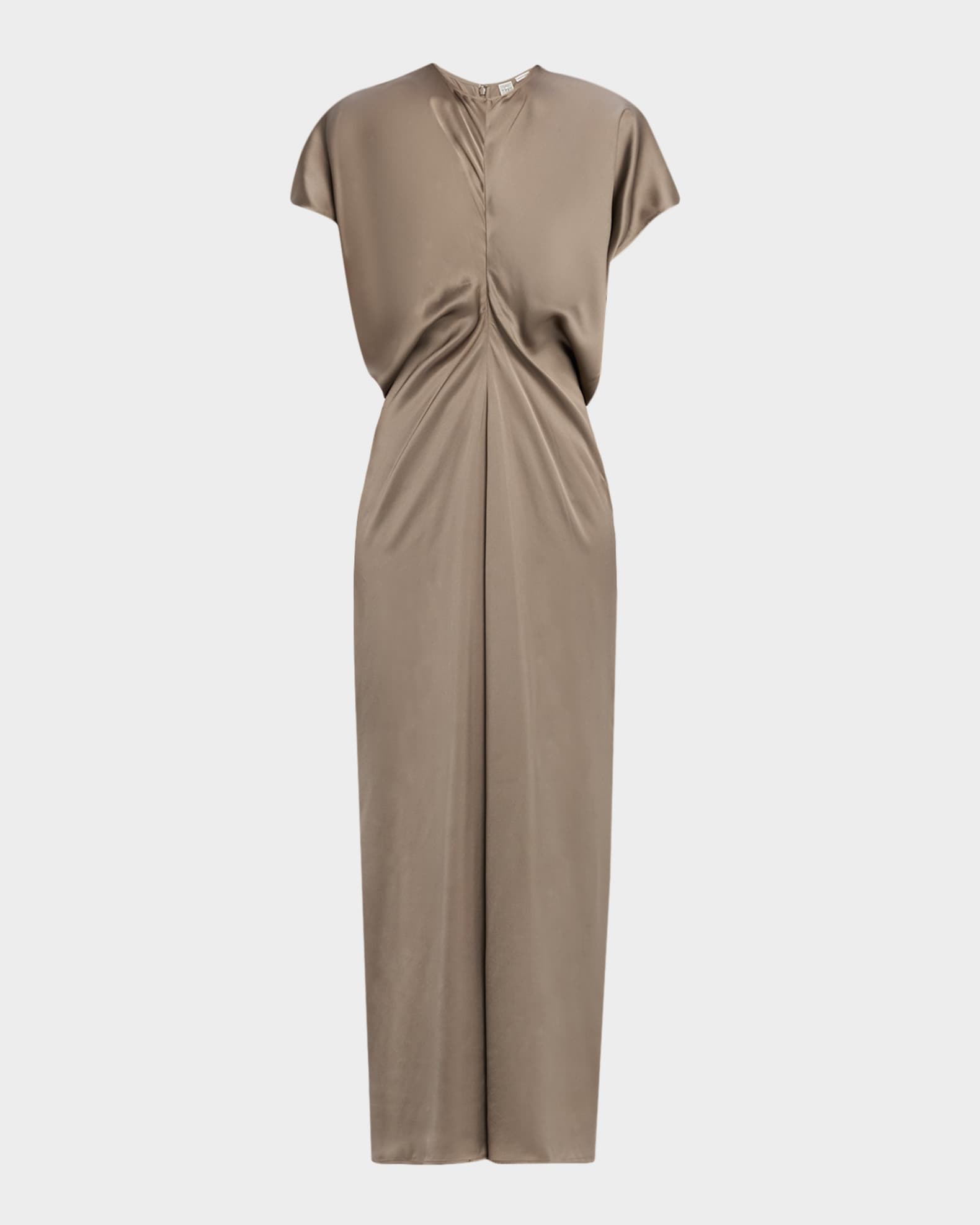 toteme a line dress TOTEME - Slouch Waist crinkled Dress cream - 30 main image 0