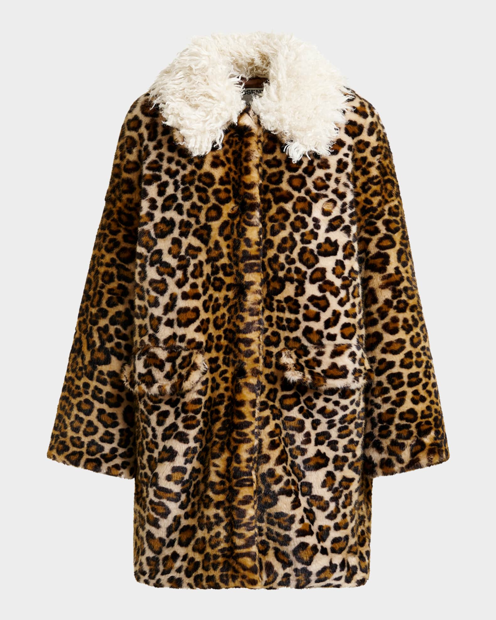 Essentiel Antwerp Leopard-Printed Faux Fur Coat | Neiman Marcus