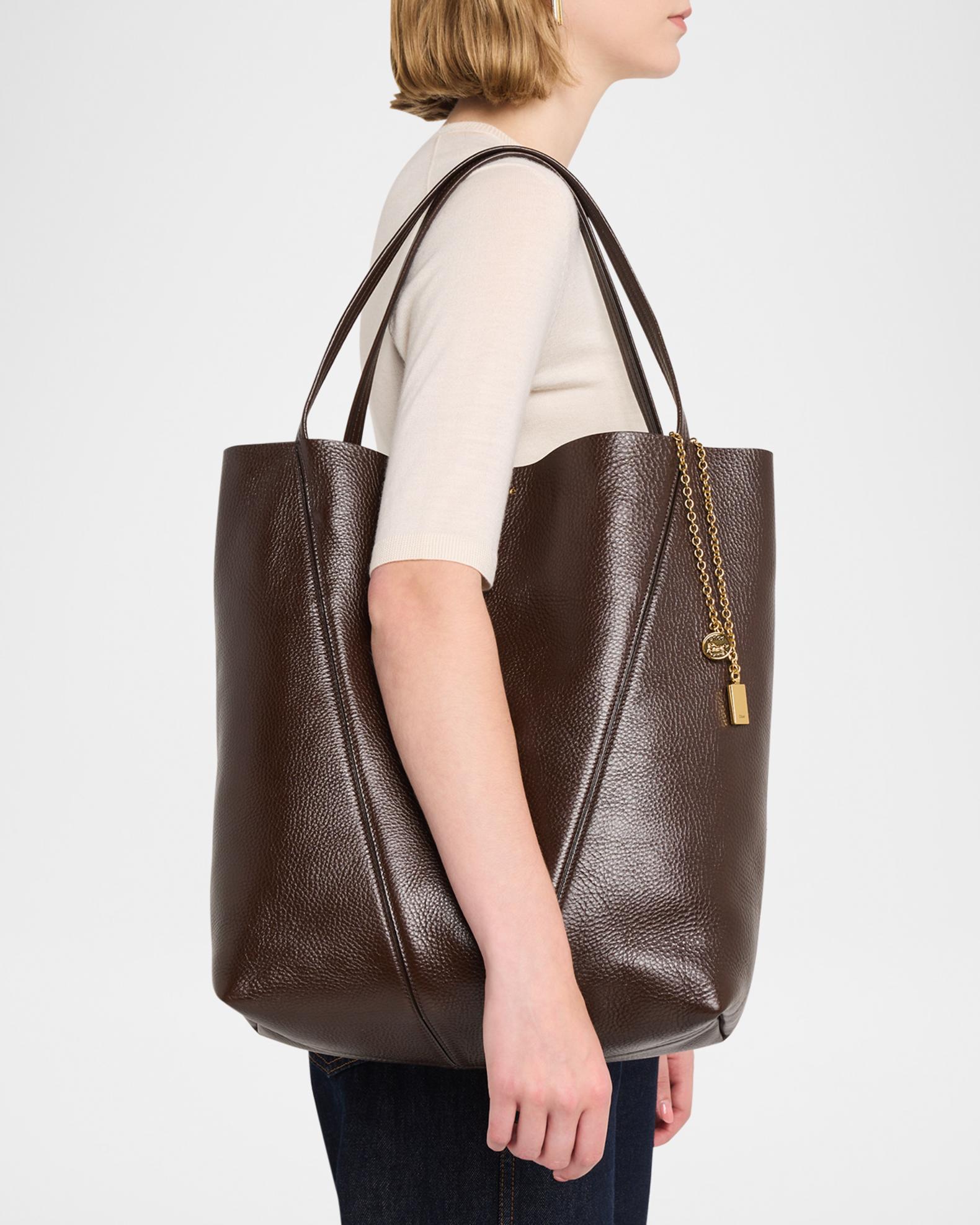 Chloe Spin Grained Leather Tote Bag | Neiman Marcus