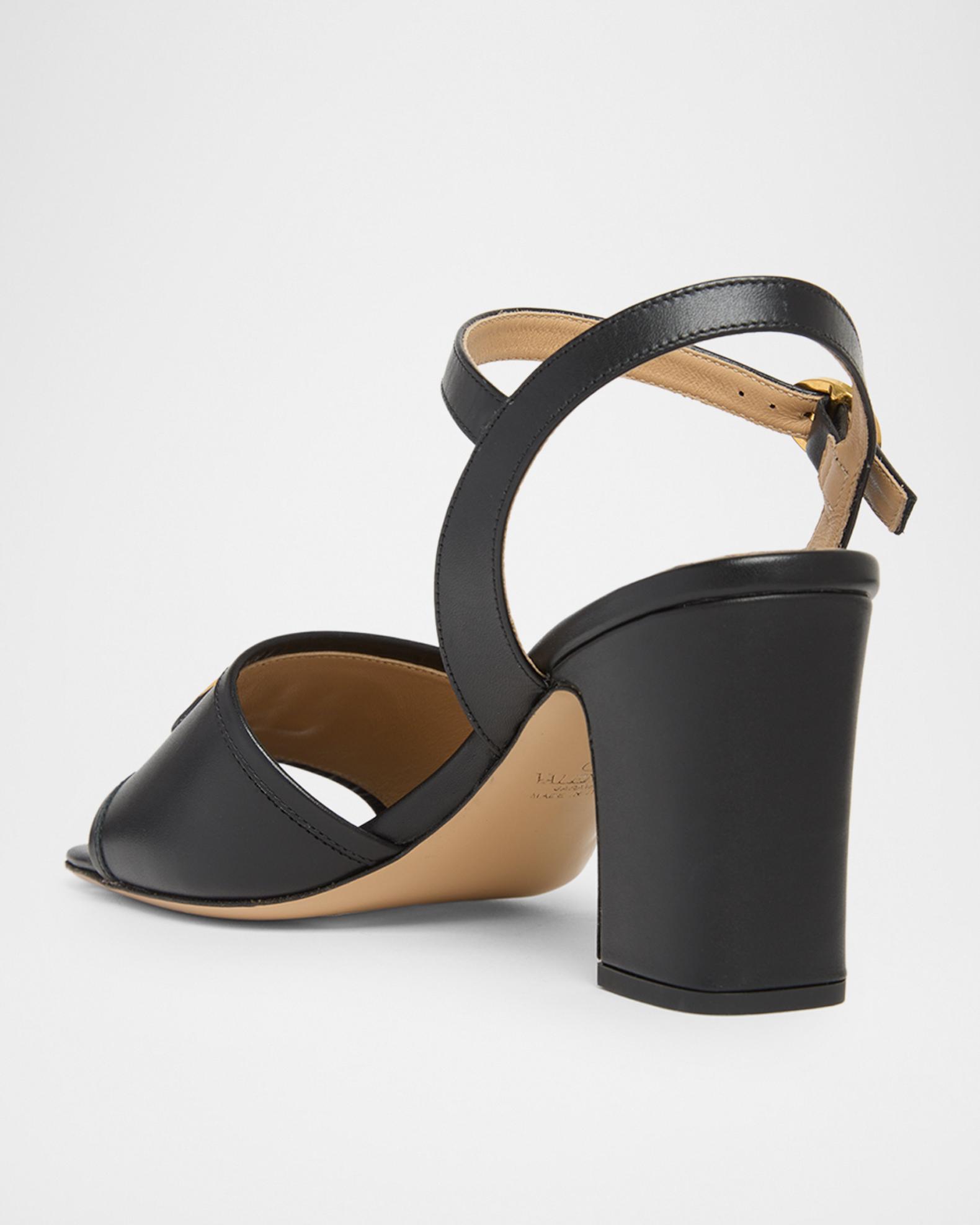 Valentino Garavani 75mm VLogo Signature Leather Sandals | Neiman