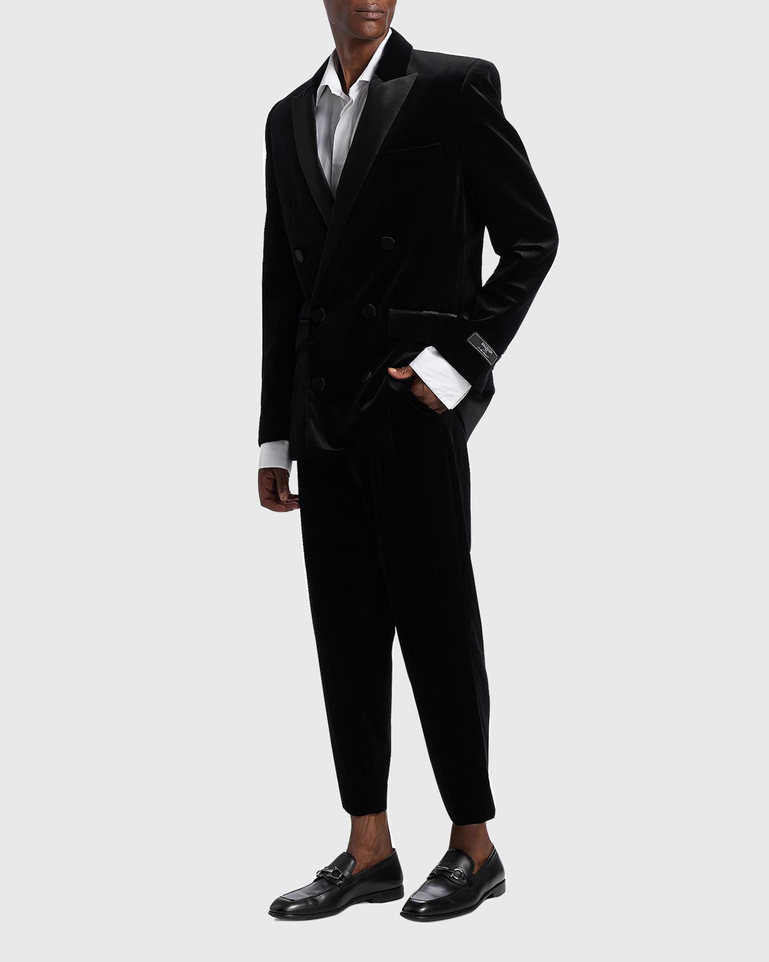 Balmain Men's Cotton Velvet Pleated Trousers | Neiman Marcus