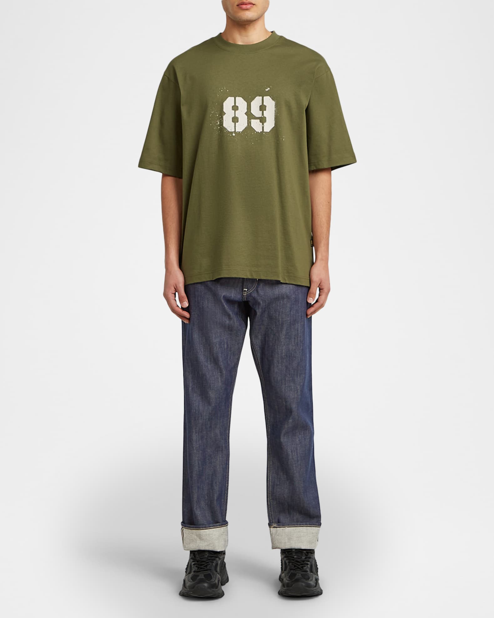 G-STAR RAW Men's Sprayed 89 Back Organic Cotton T-Shirt | Neiman