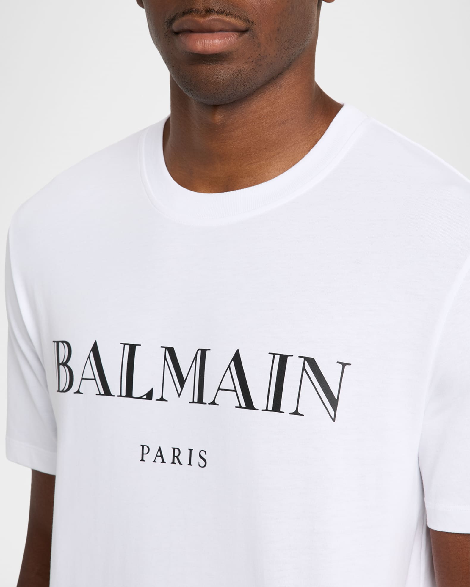 Balmain Men's Cotton Vintage Logo Graphic T-Shirt | Neiman Marcus