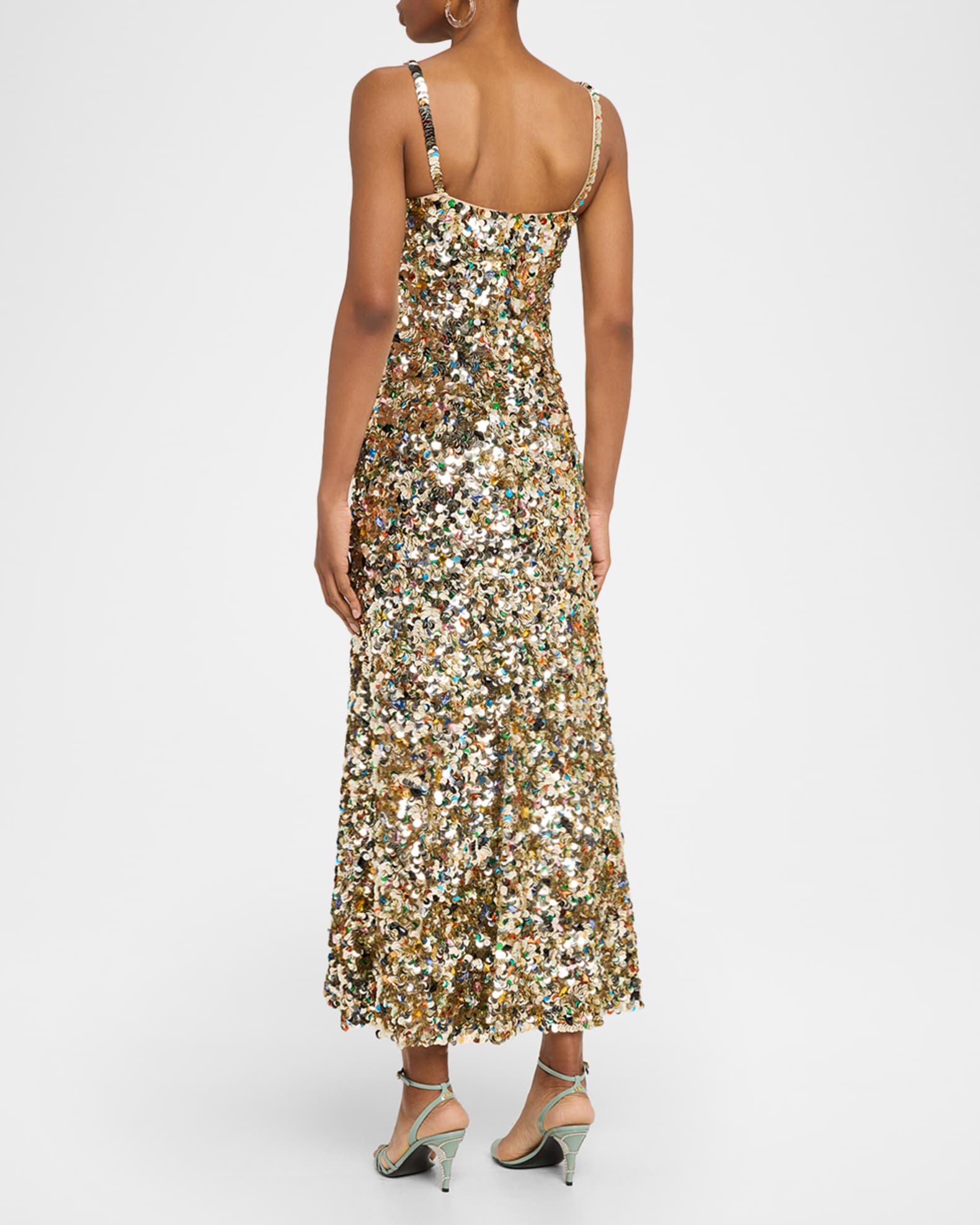 Valentino Garavani Butterfly Embroidered Tulle Maxi Dress | Neiman Marcus