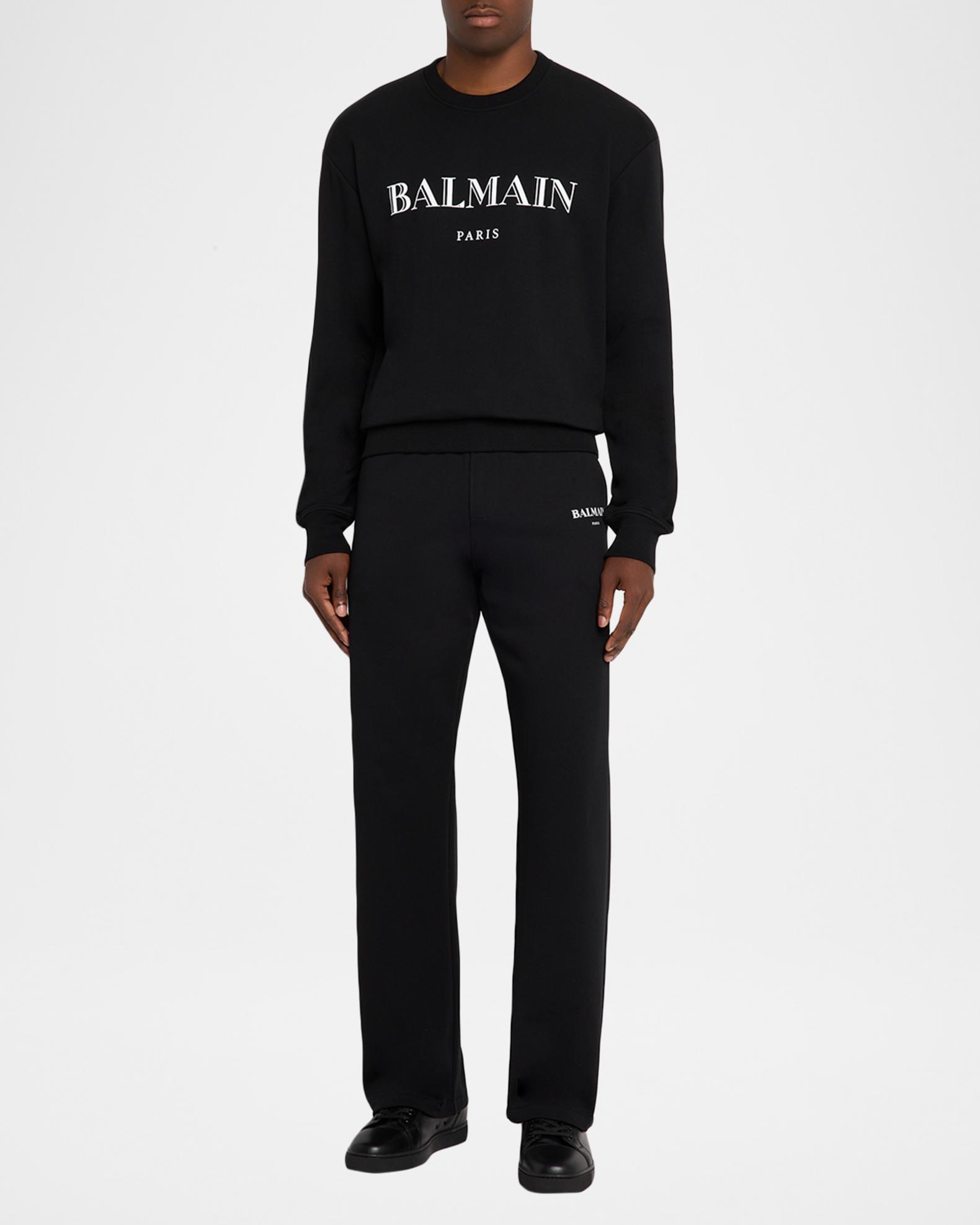 Balmain Men's Jersey Capsule Relaxed-Fit Jersey Joggers | Neiman