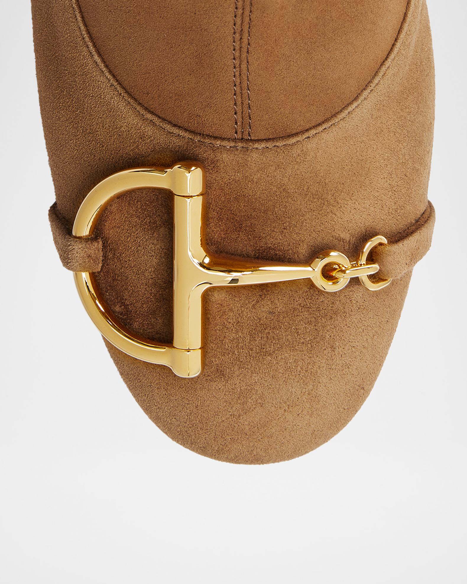 GUCCI Brown Suede Moloch Western Boot Gucci Boots Womens 35 B Vintage Brown Leather Western Cowboy  main image 3