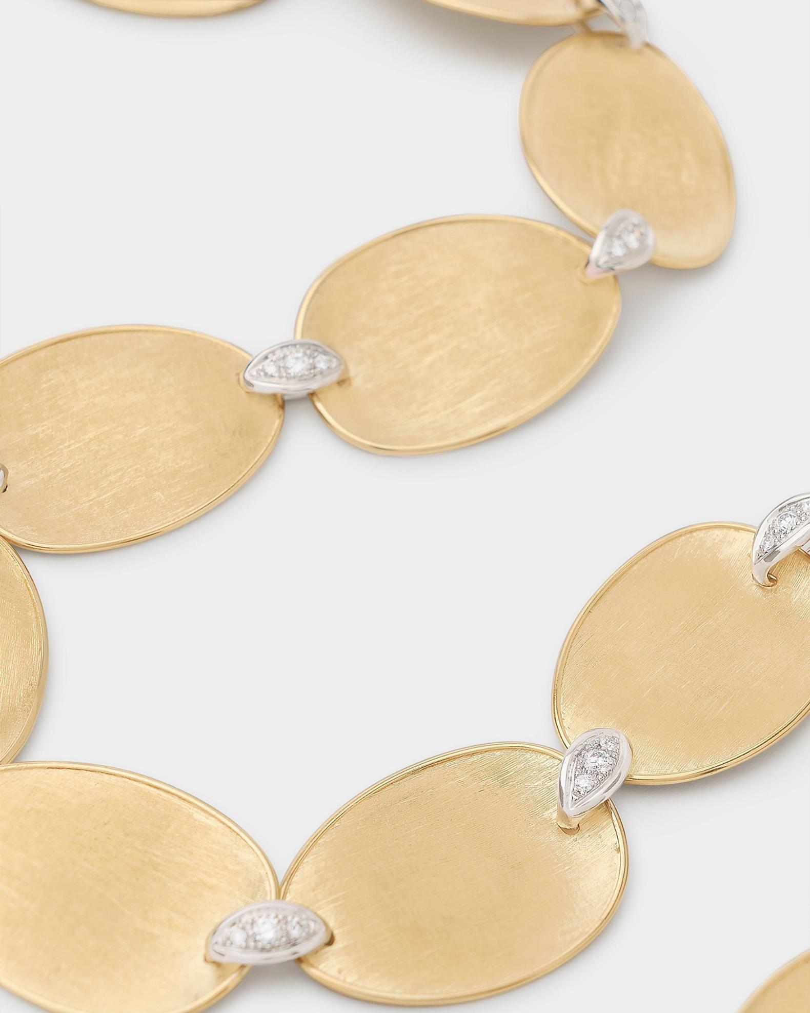 Collana Premium Rich Cream New ④ Marco Bicego Lunaria 18K Yellow Gold Large Petal Necklace with