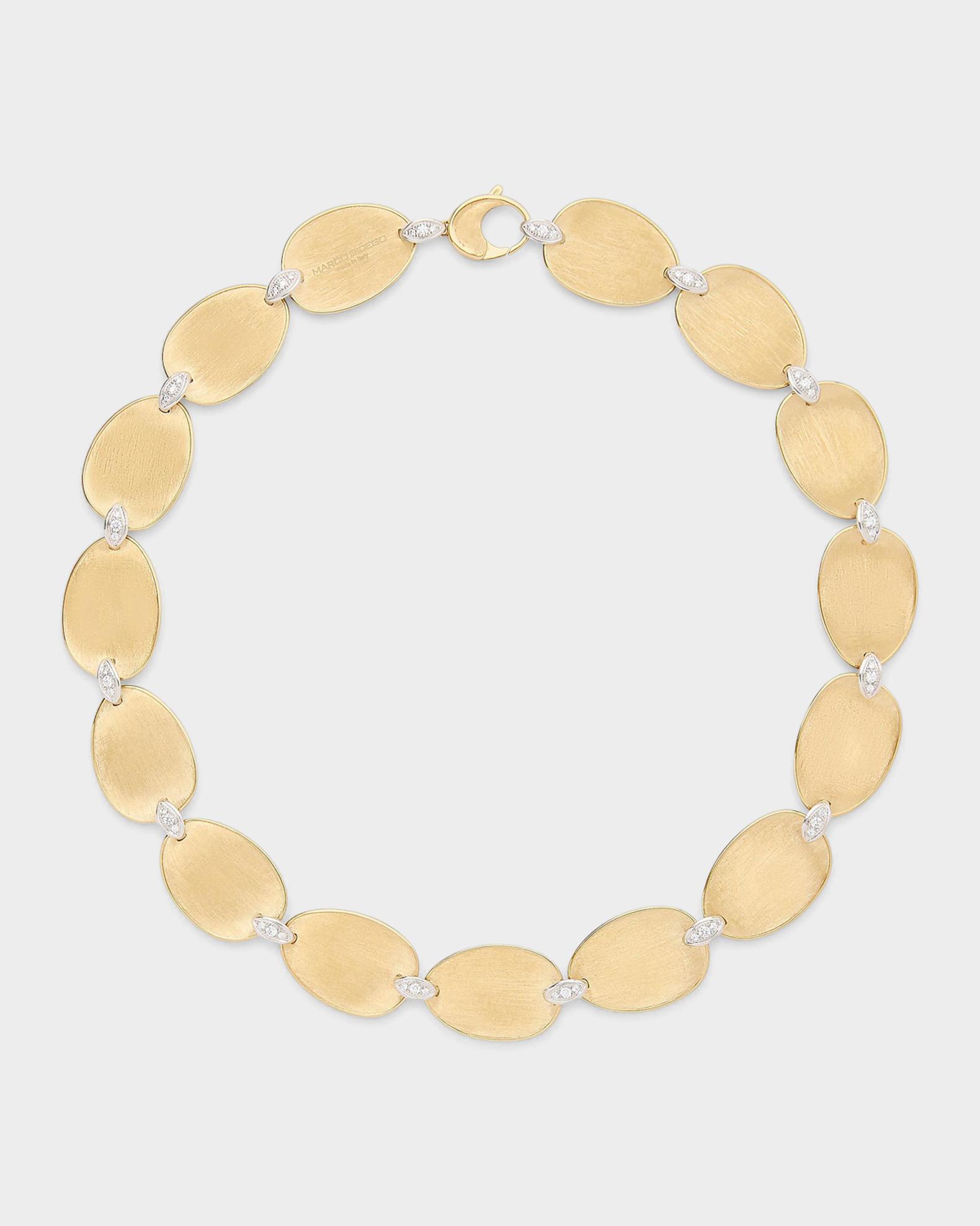 Marco Bicego Lunaria 18K Yellow Gold Large Petal Necklace with