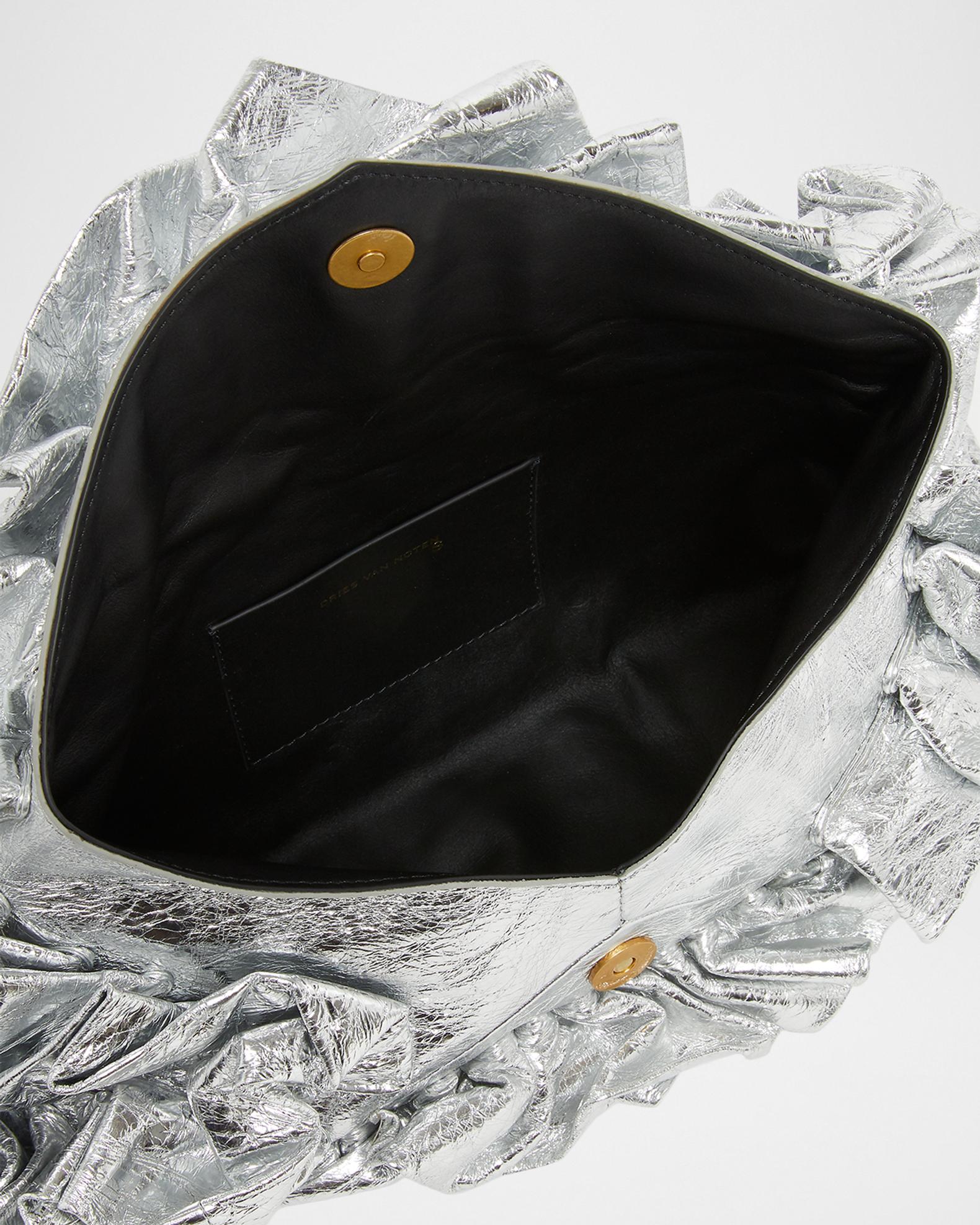 DRIES VAN NOTEN メタリックバッグ Dries Van Noten Metallic Leather Crossbody Bag | Neiman Marcus
