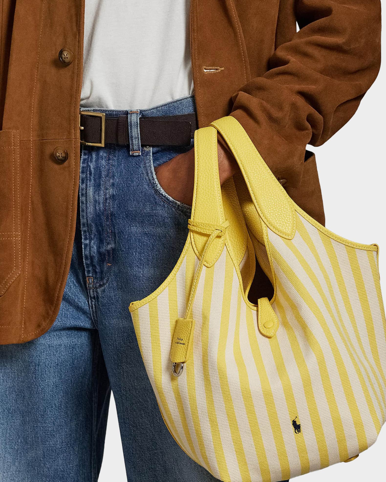 ラルフローレン　プレイシート Polo Ralph Lauren Polo Play Striped Canvas Tote Bag | Neiman Marcus