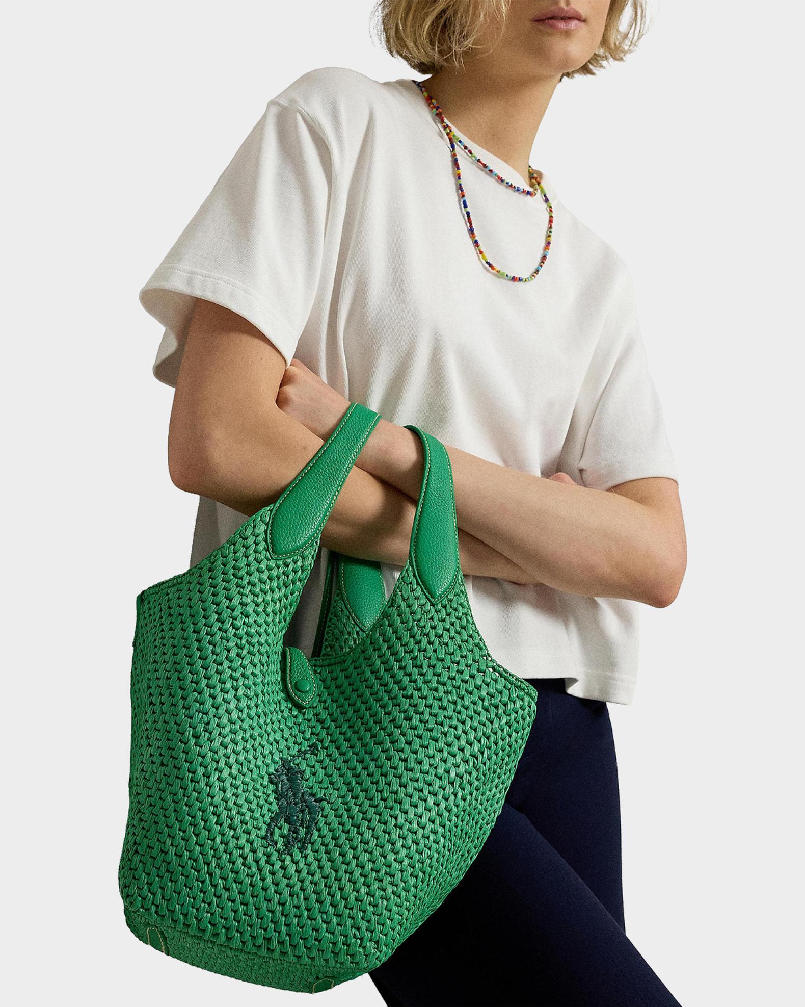 Polo Ralph Lauren Polo Play Big Pony Faux-Raffia Tote | Neiman Marcus