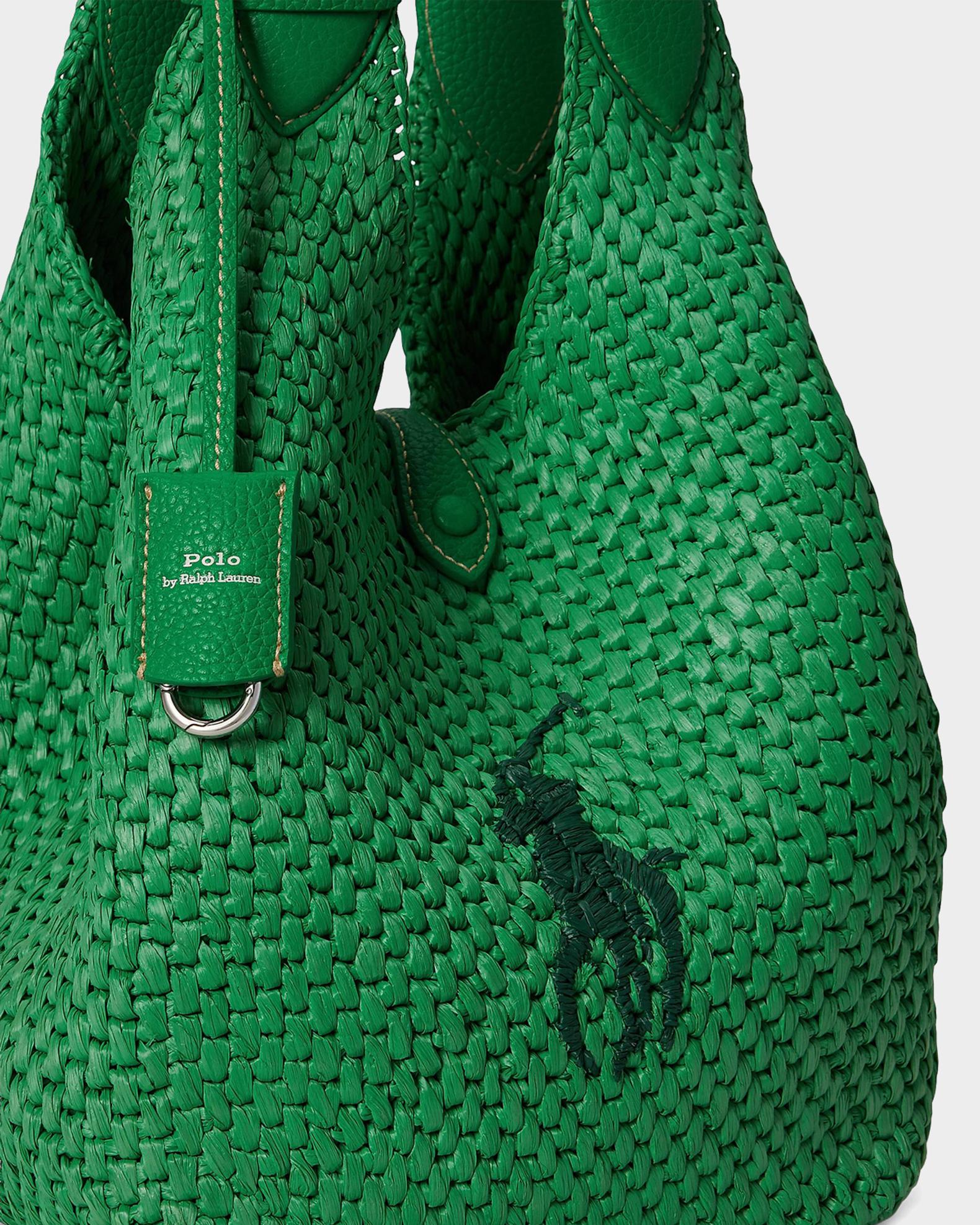 Polo Ralph Lauren Polo Play Big Pony Faux-Raffia Tote | Neiman Marcus