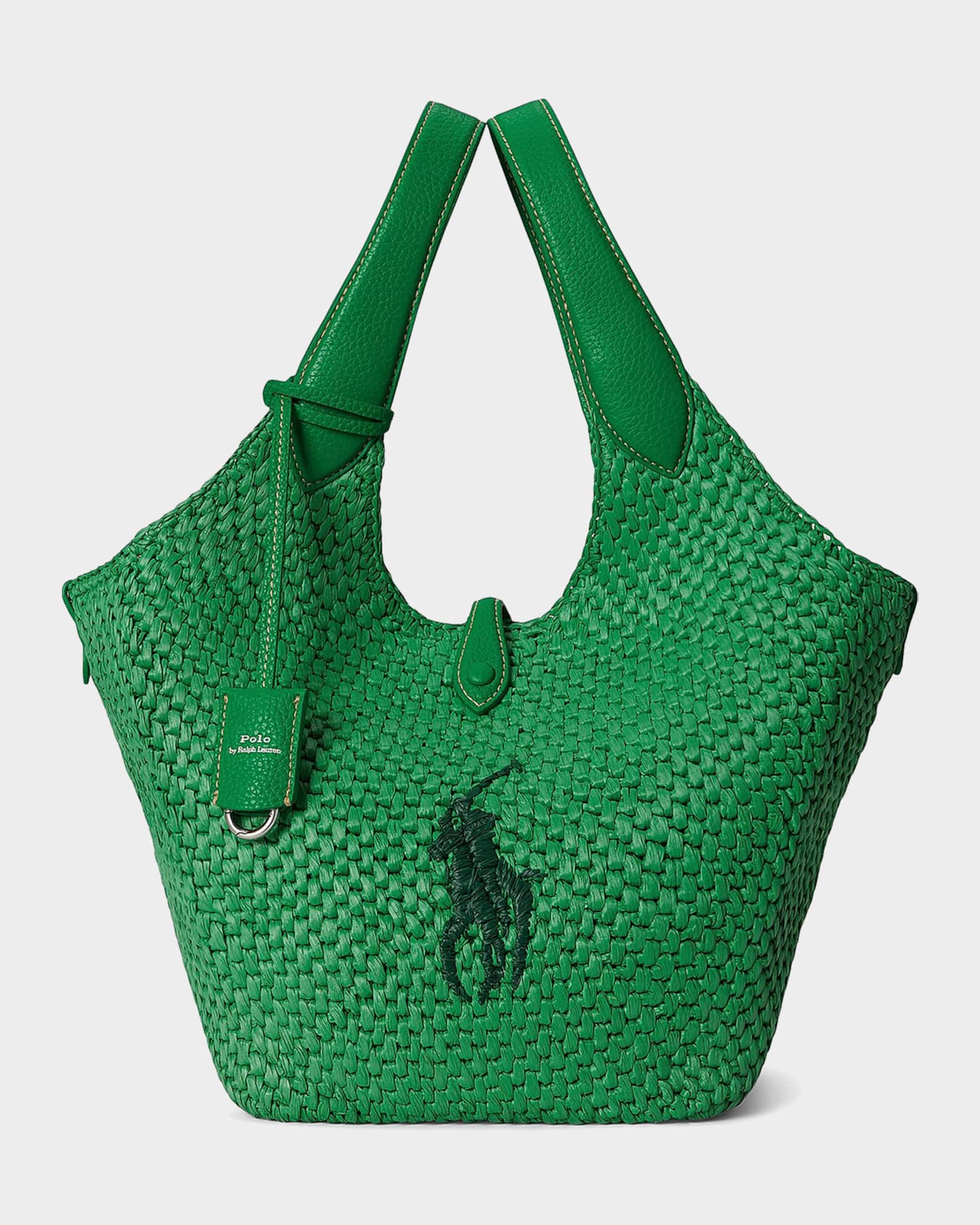 Polo Ralph Lauren Polo Play Big Pony Faux Raffia Tote Bag | Neiman