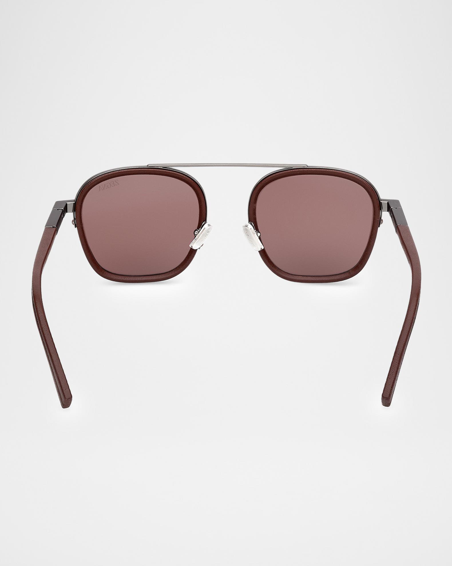 ZEGNA Dark Foliage Orizzonte I 51mm Metal/Acetate Navigator