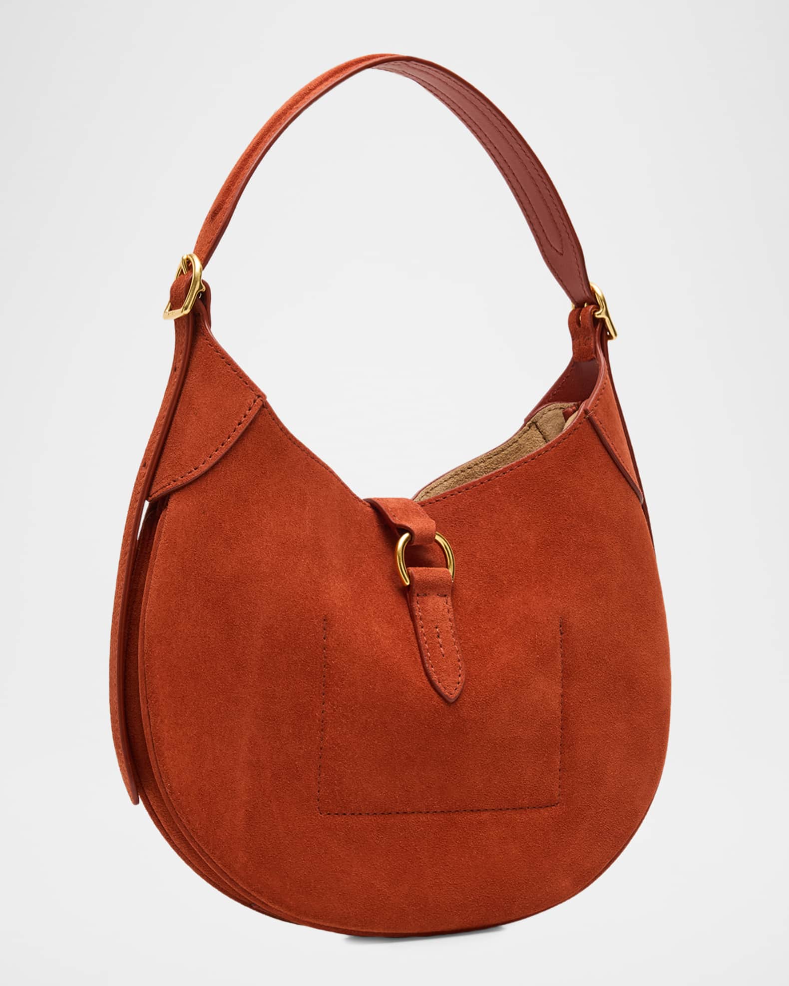 ラルフローレン　Polo ID Suede Small Shoulder Bag Polo Ralph Lauren Polo ID Suede Small Shoulder Bag | Neiman Marcus