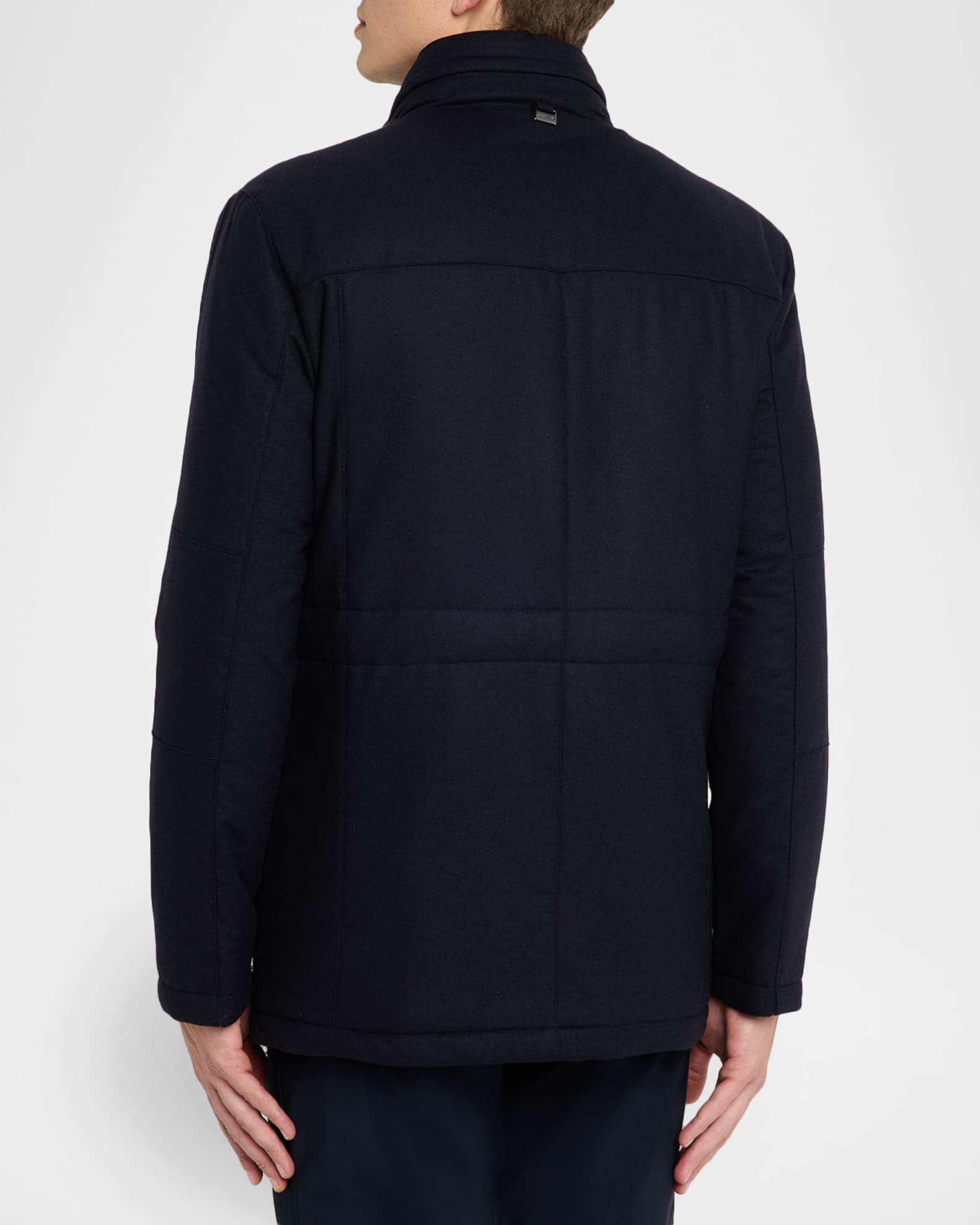 Corneliani Men's Technical Cashmere Field Jacket | Neiman Marcus