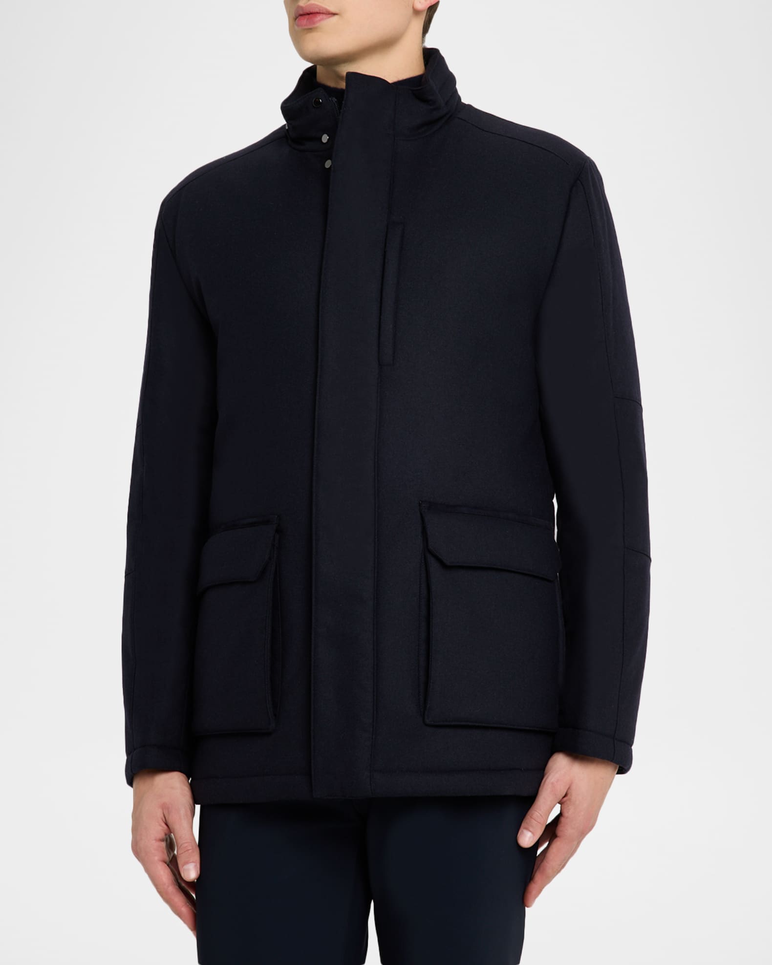 Corneliani Men's Technical Cashmere Field Jacket | Neiman Marcus