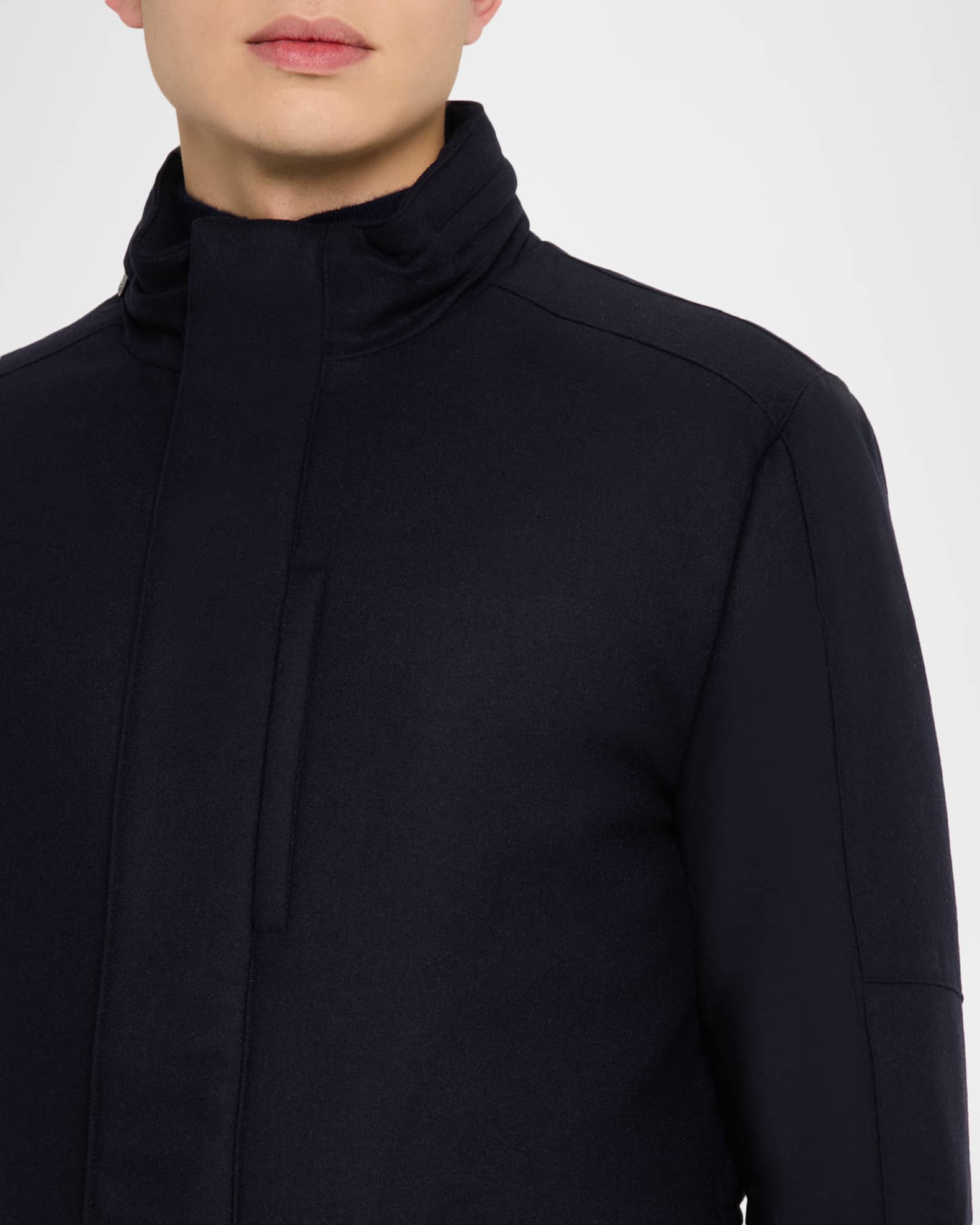 Corneliani Men's Technical Cashmere Field Jacket | Neiman Marcus