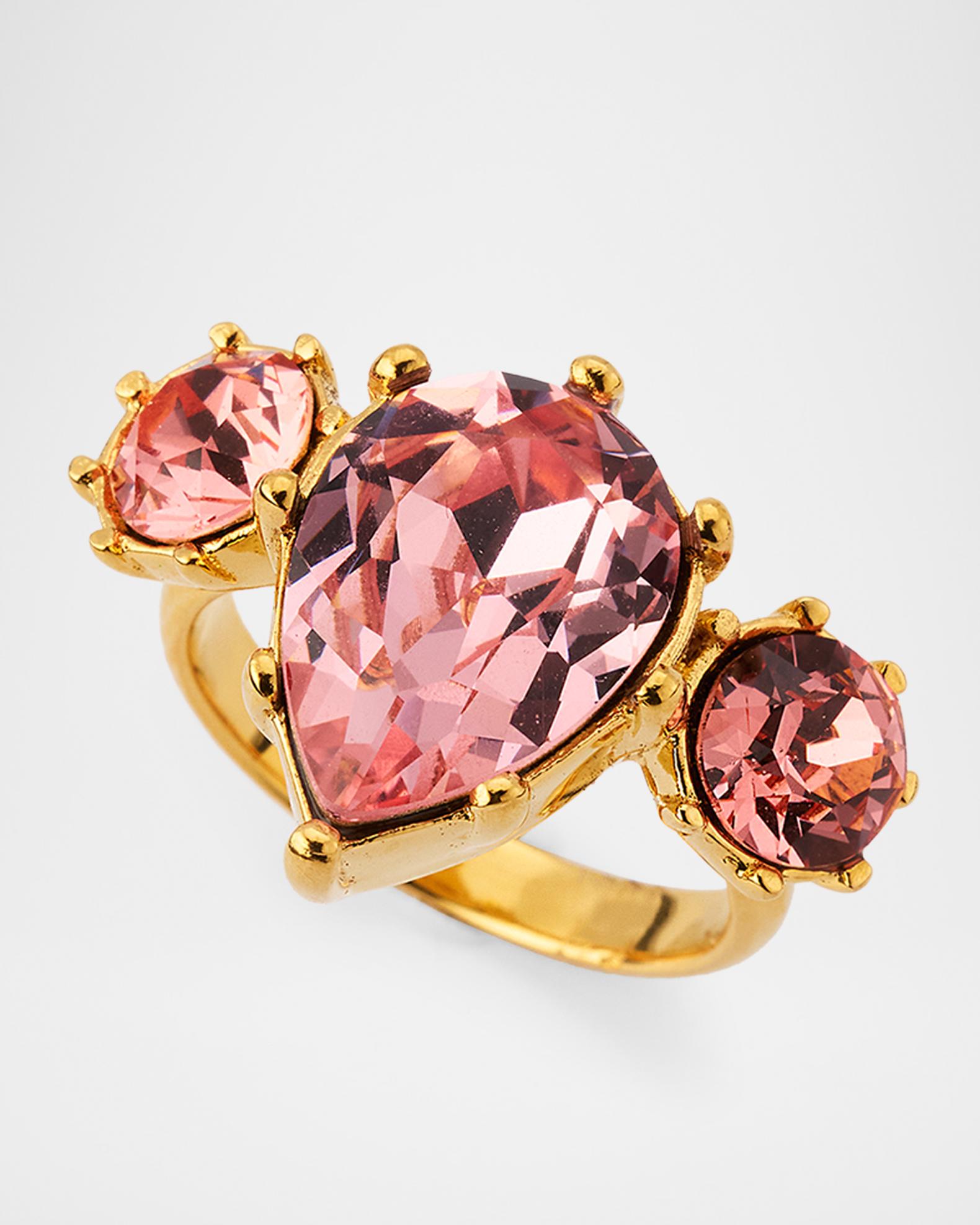 Oscar de la Renta Crystal Prong Ring | Neiman Marcus