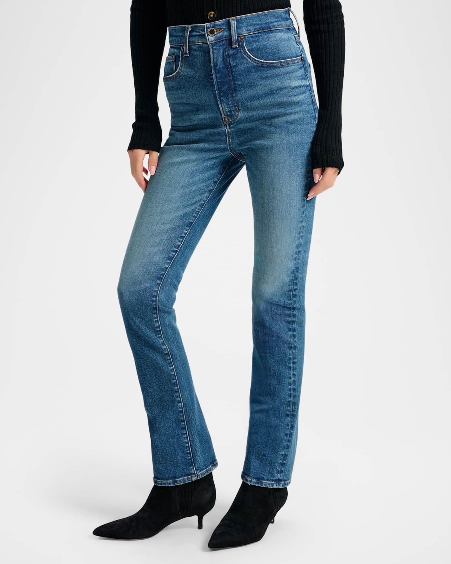 Veronica Beard Lydia Slim Straight Jeans Neiman Marcus