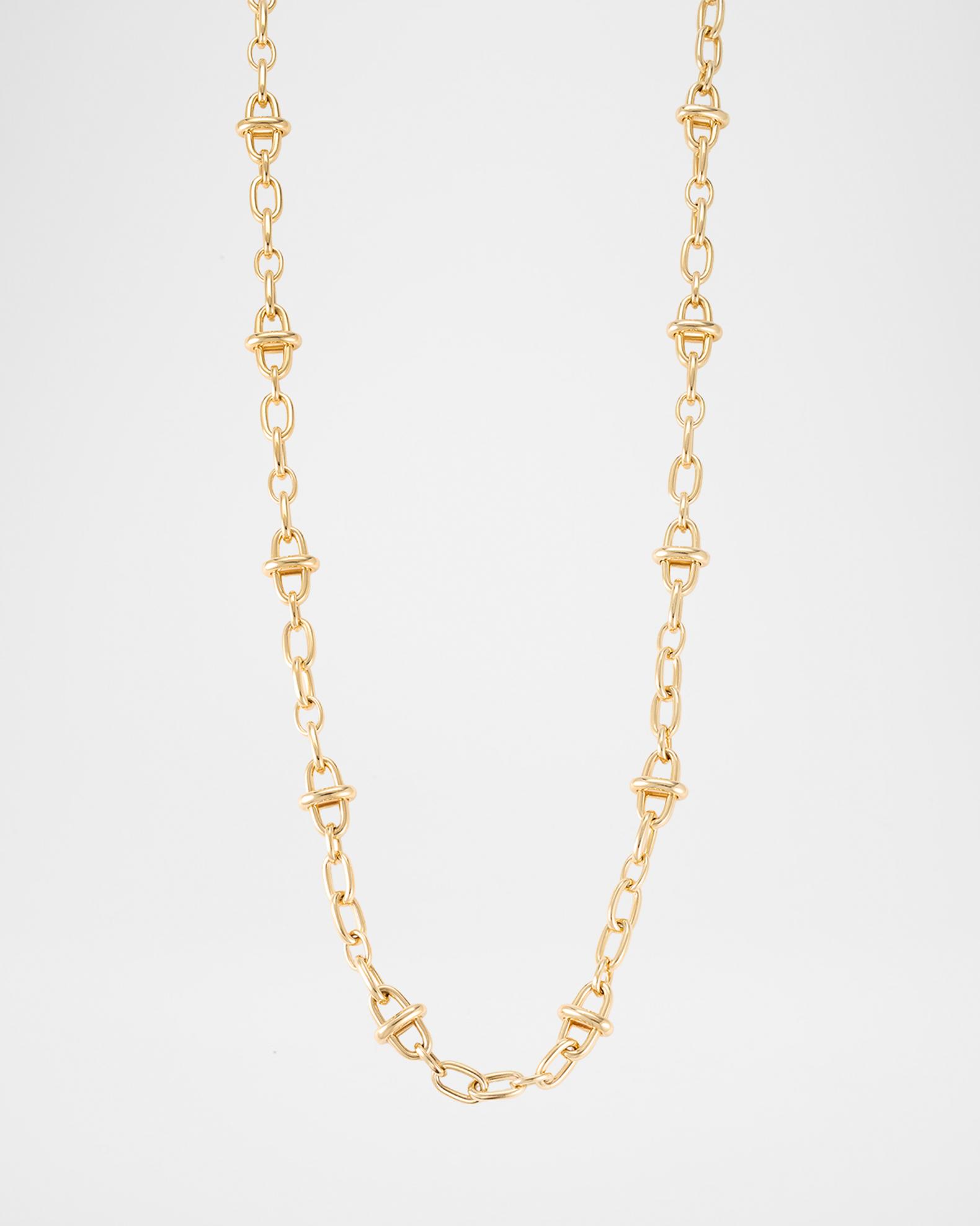 Pomellato Iconica 18K Yellow Gold Link Chain Necklace Neiman Marcus