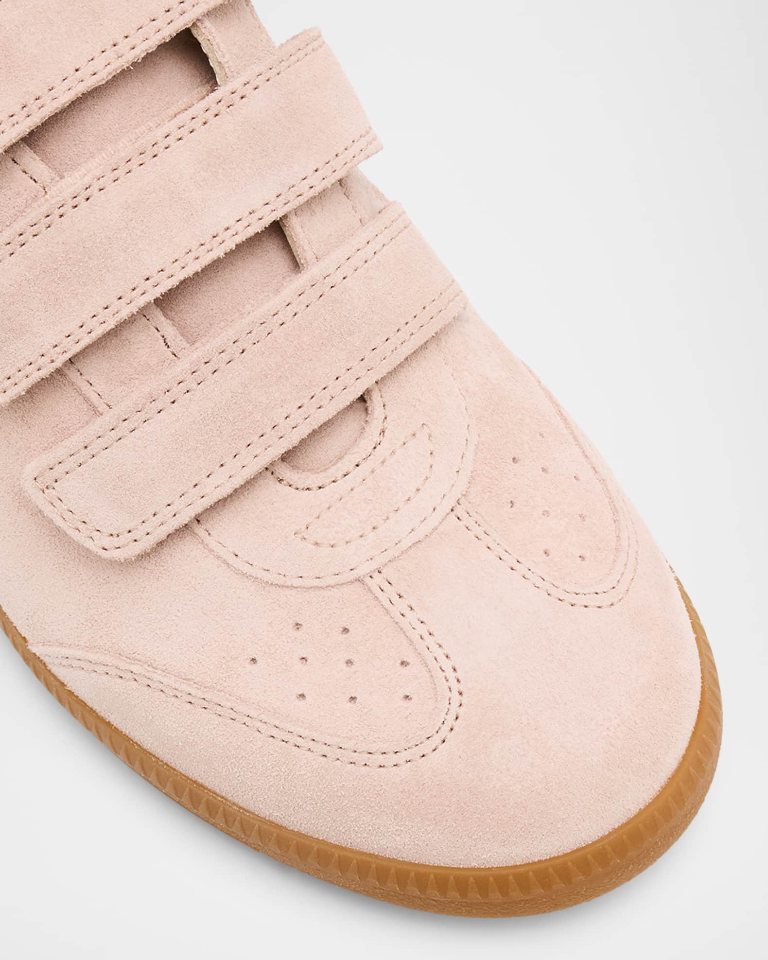 Isabel Marant Beth Mixed Leather Triple-Grip Sneakers | Neiman Marcus