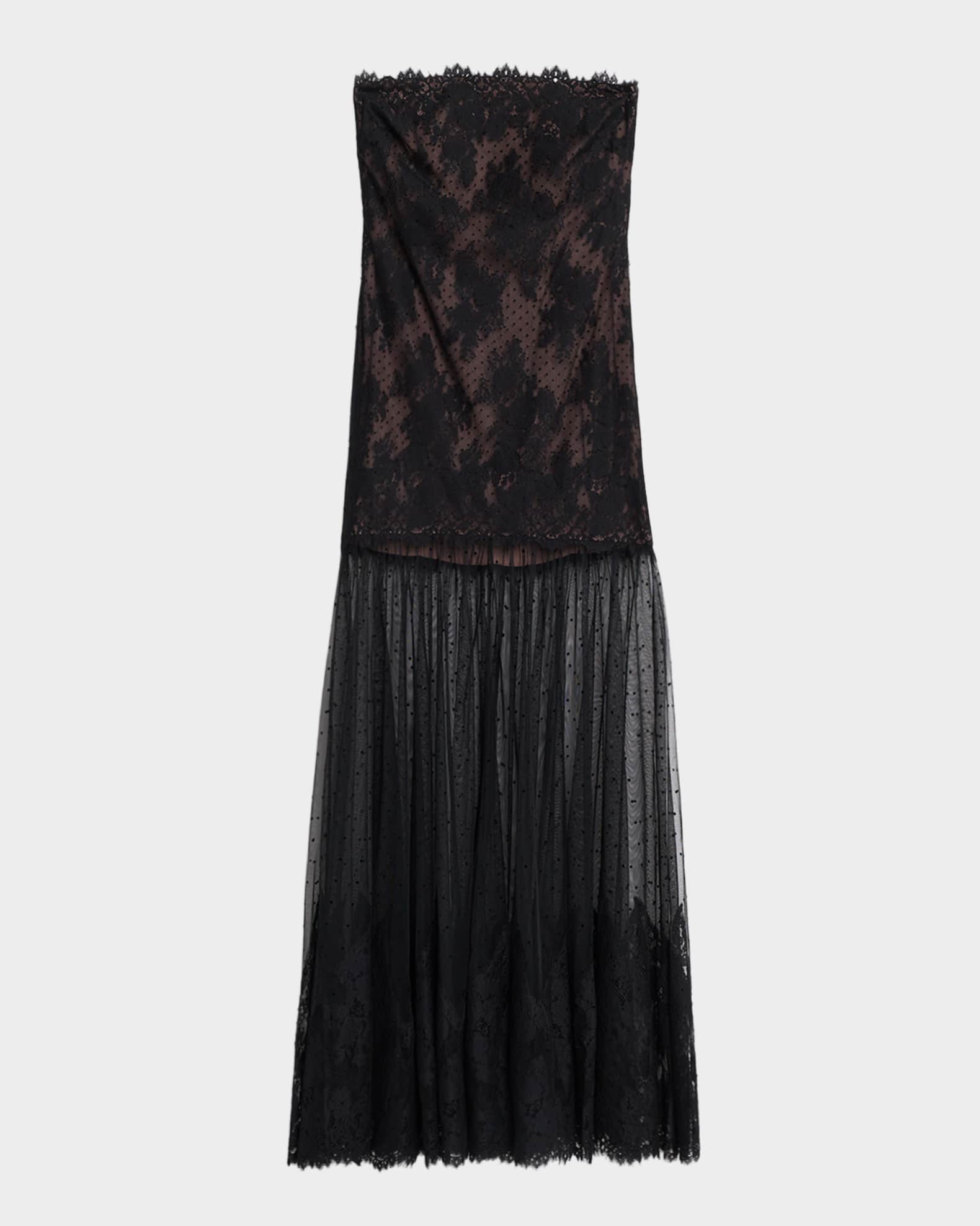 Retrofete Vespera Strapless Lace Dress | Neiman Marcus