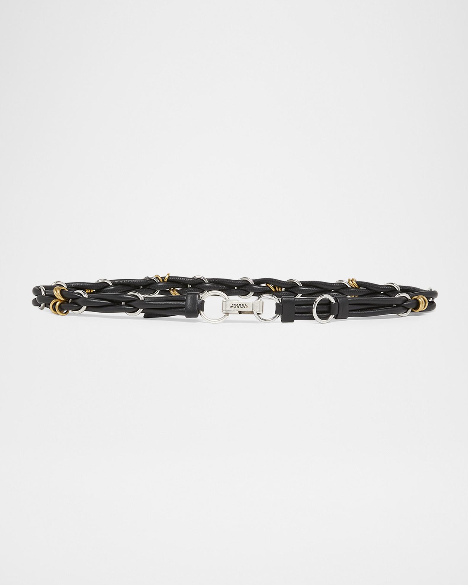 Isabel Marant Mina Skinny Braided Leather Belt | Neiman Marcus