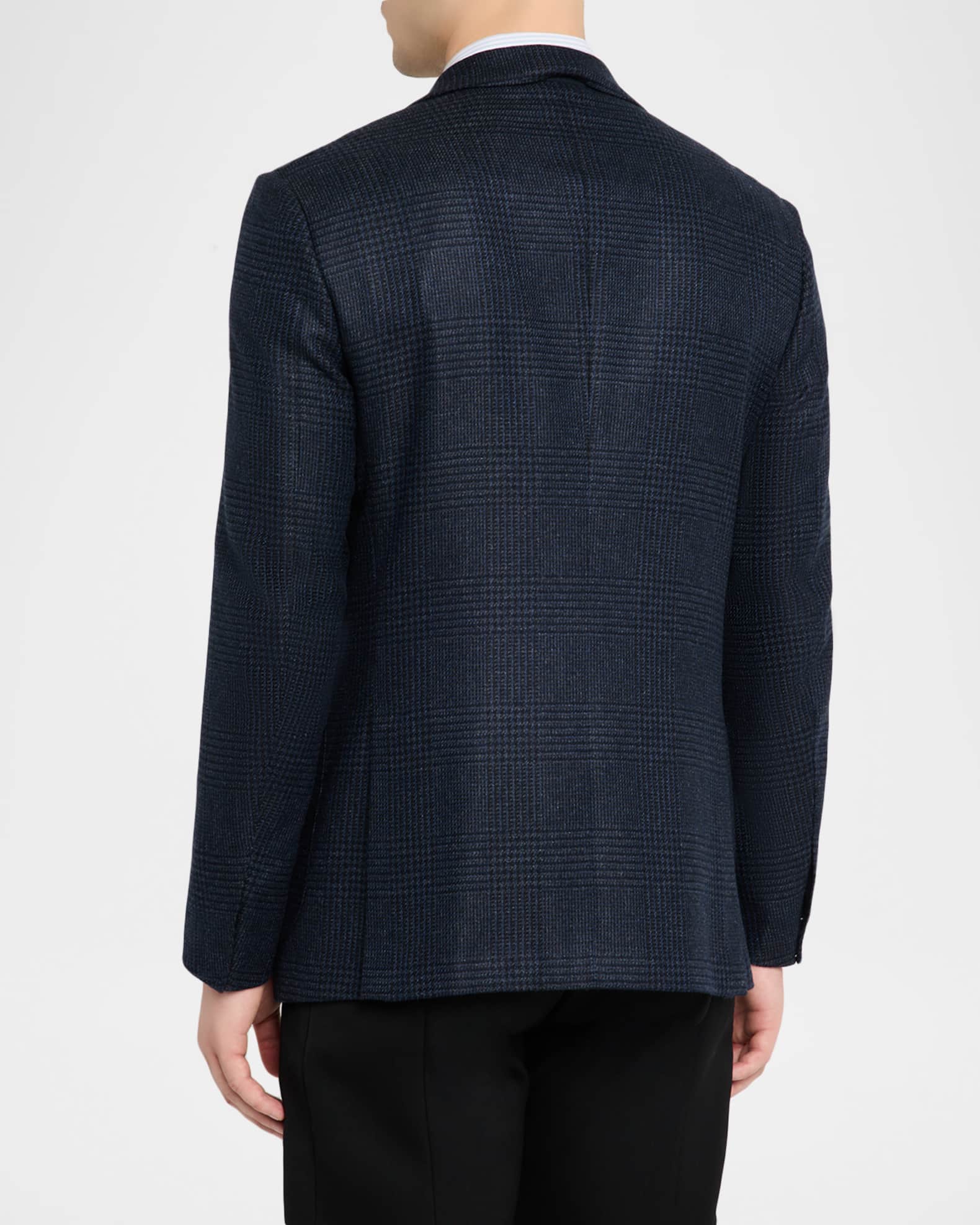 ZEGNA Men's Oasi Cashmere Glen Plaid Two-Button Sport Coat
