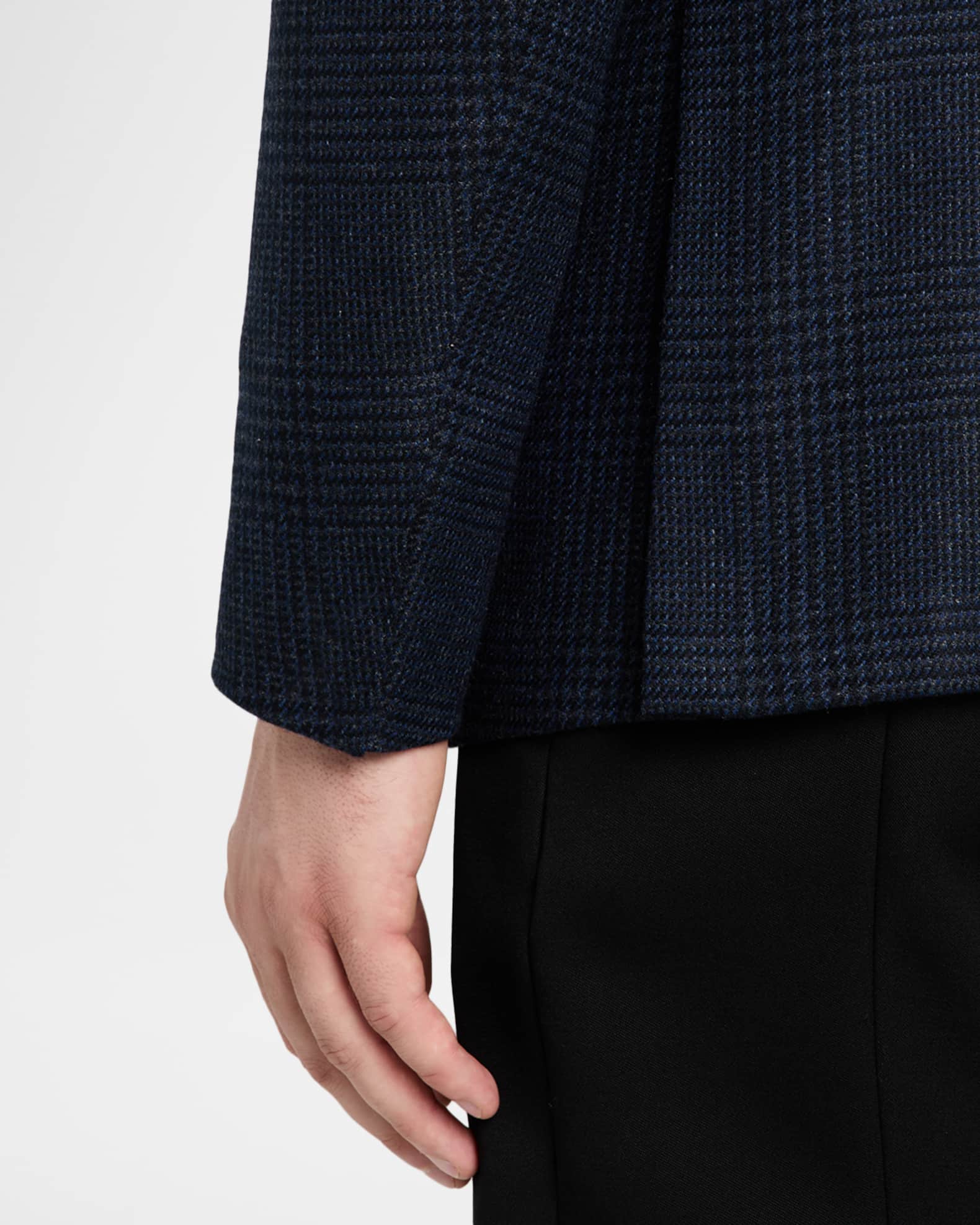 ZEGNA Men's Oasi Cashmere Glen Plaid Two-Button Sport Coat